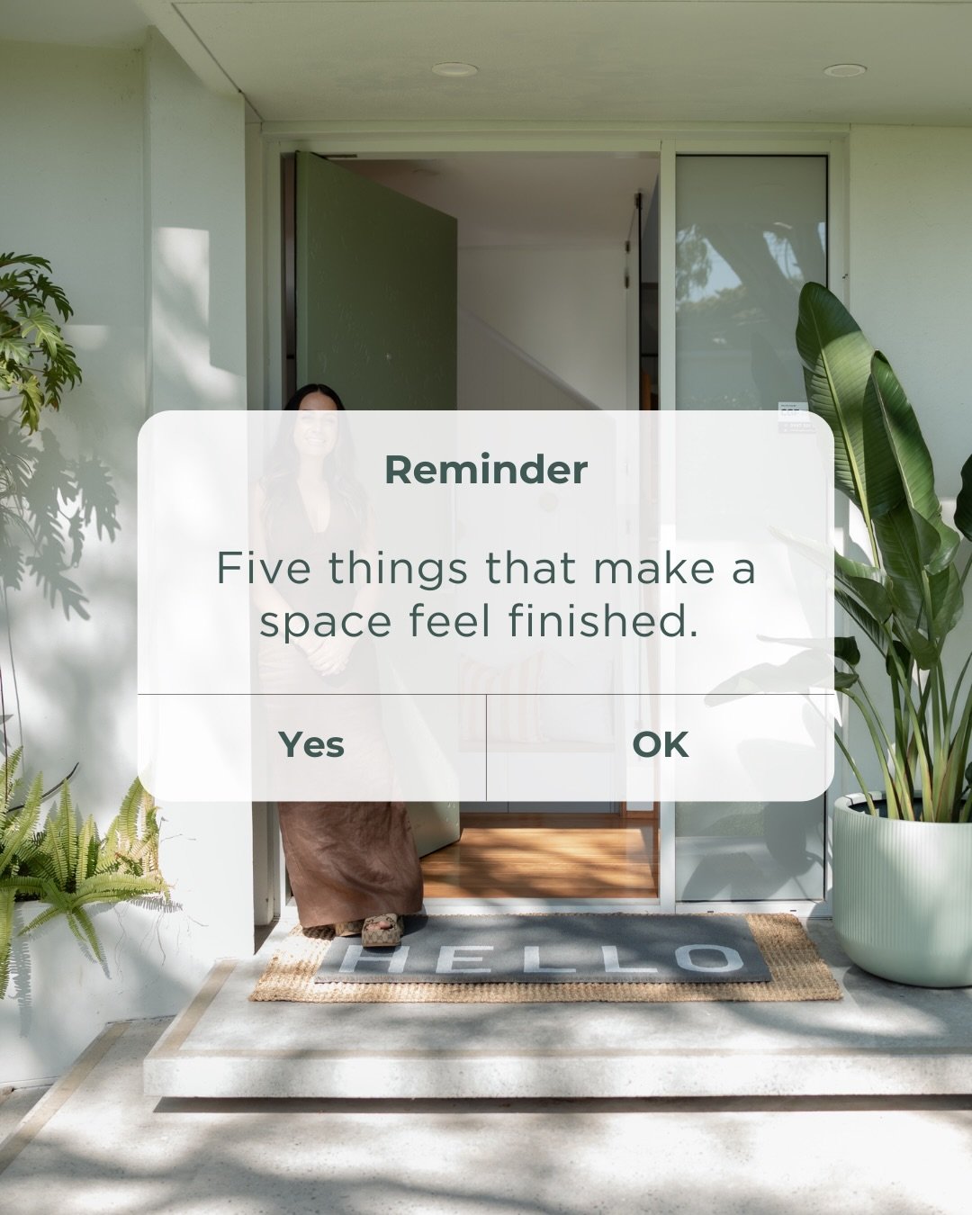 Five things that make a space feel finished.
And none of them are more furniture. 🤎
Save this for your next styling moment.

Which tip do you agree with?