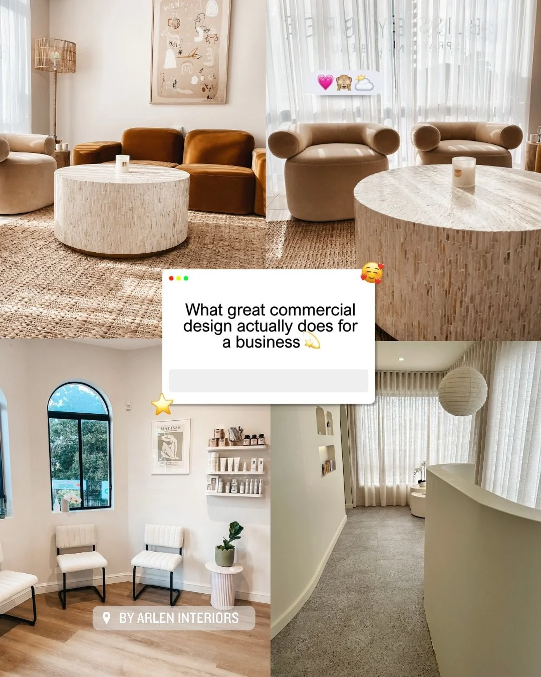 Your space is doing one of two things.

It&rsquo;s either building trust the moment someone walks in or quietly working against you.

Great commercial design isn&rsquo;t about aesthetics. It&rsquo;s about intention. The way a space feels shapes how p
