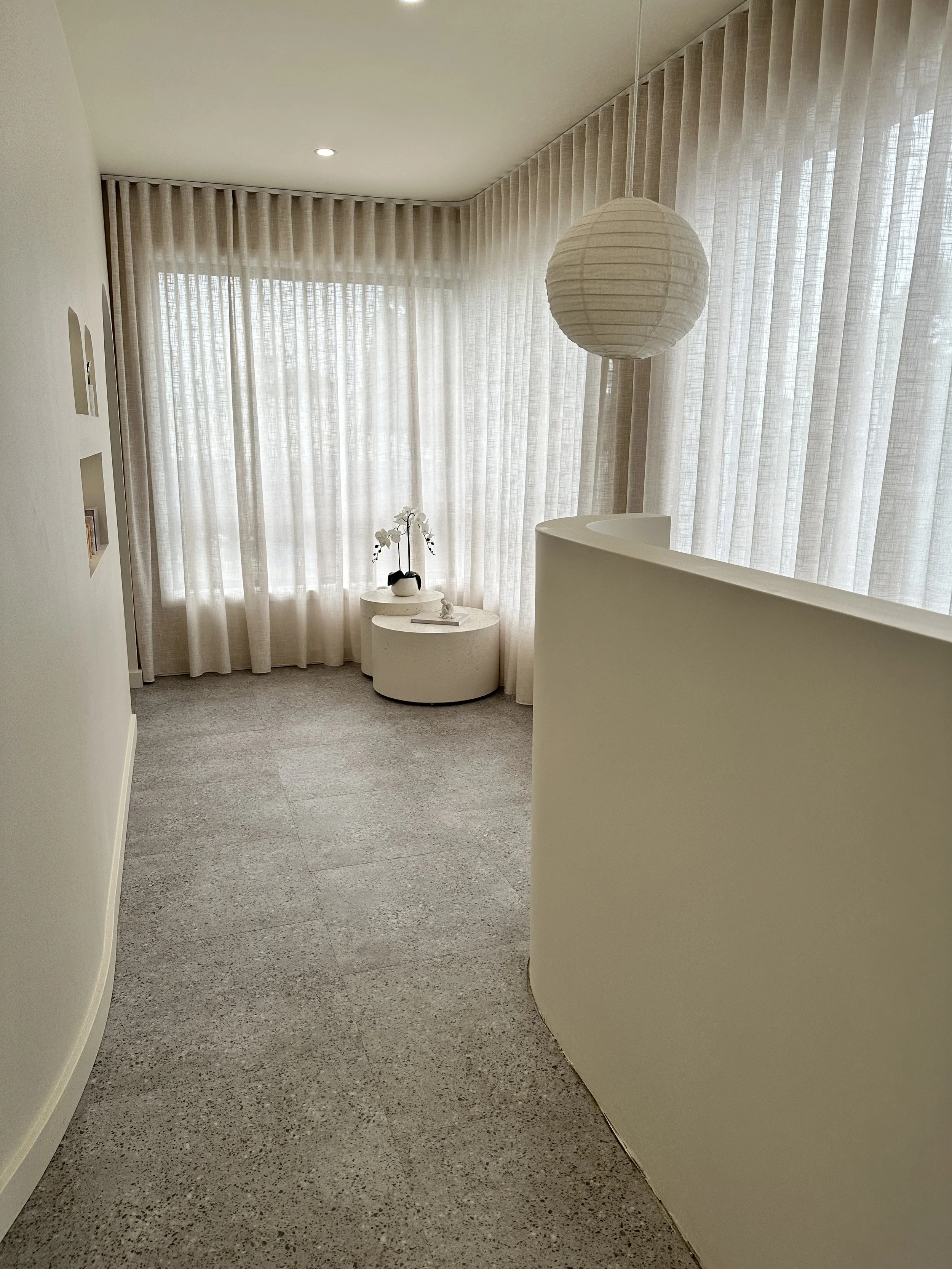 Clean commercial salon fit out by Arlen Interiors Sylvania