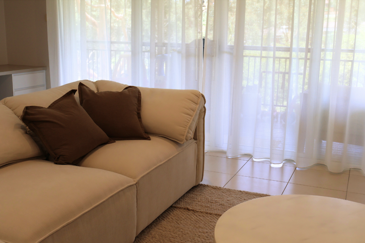 A coastal living room in Kirrawee, Sydney, interior styling & design by Arlen Interiors, e-design Australia wide 