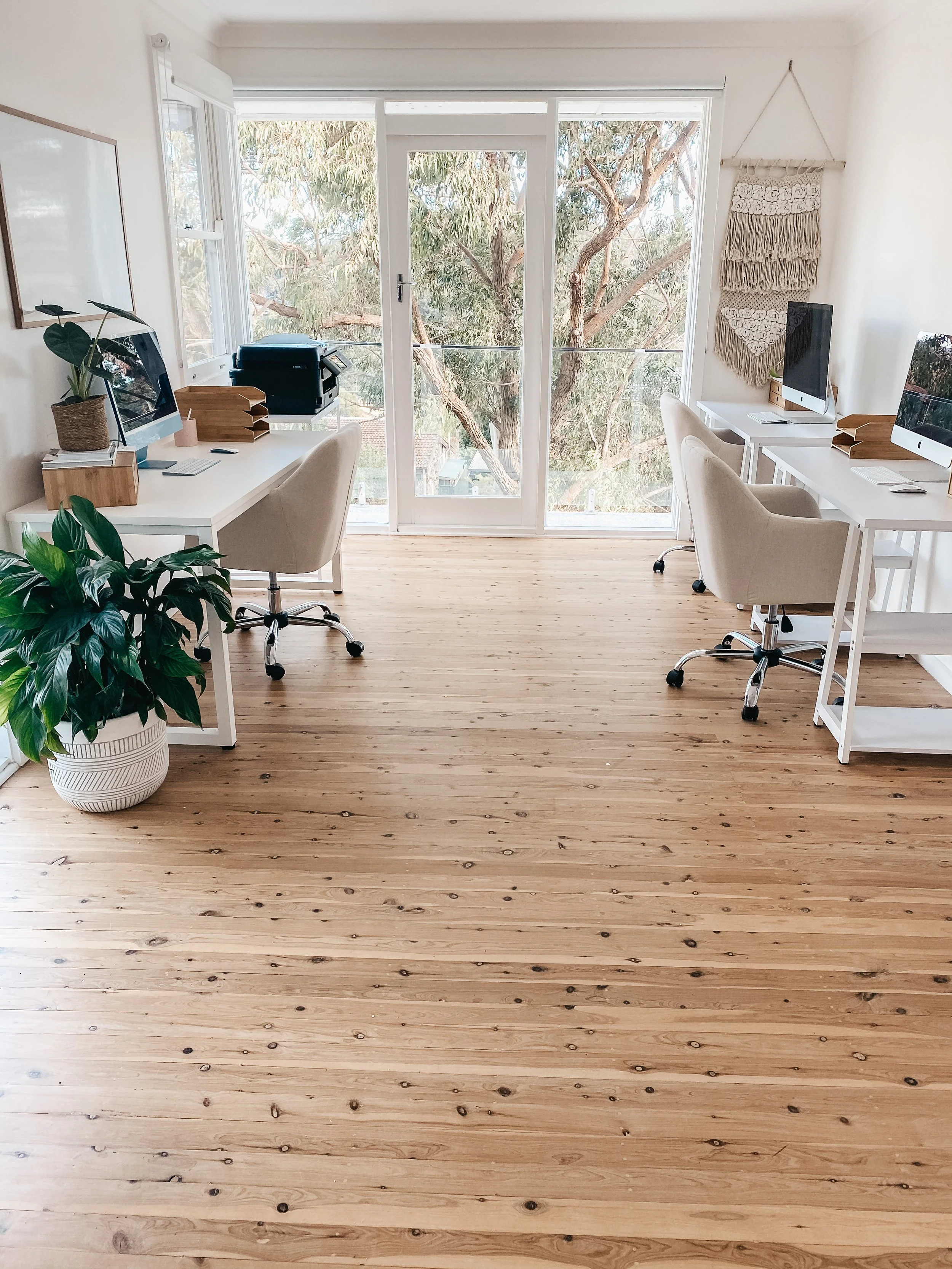 Improved home office layout design for better workflow and movement