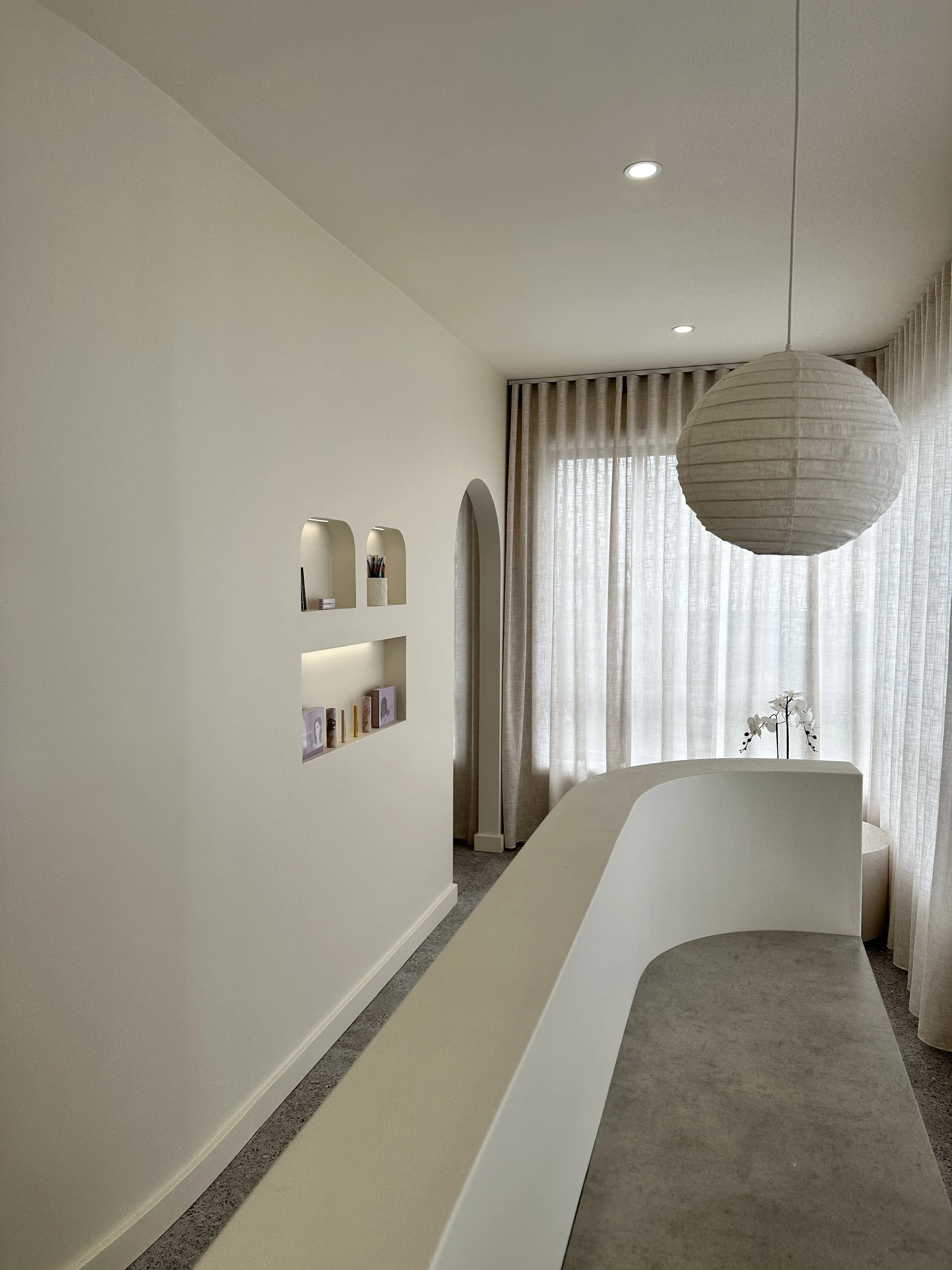 Modern wellness studio interior with neutral tones Sydney