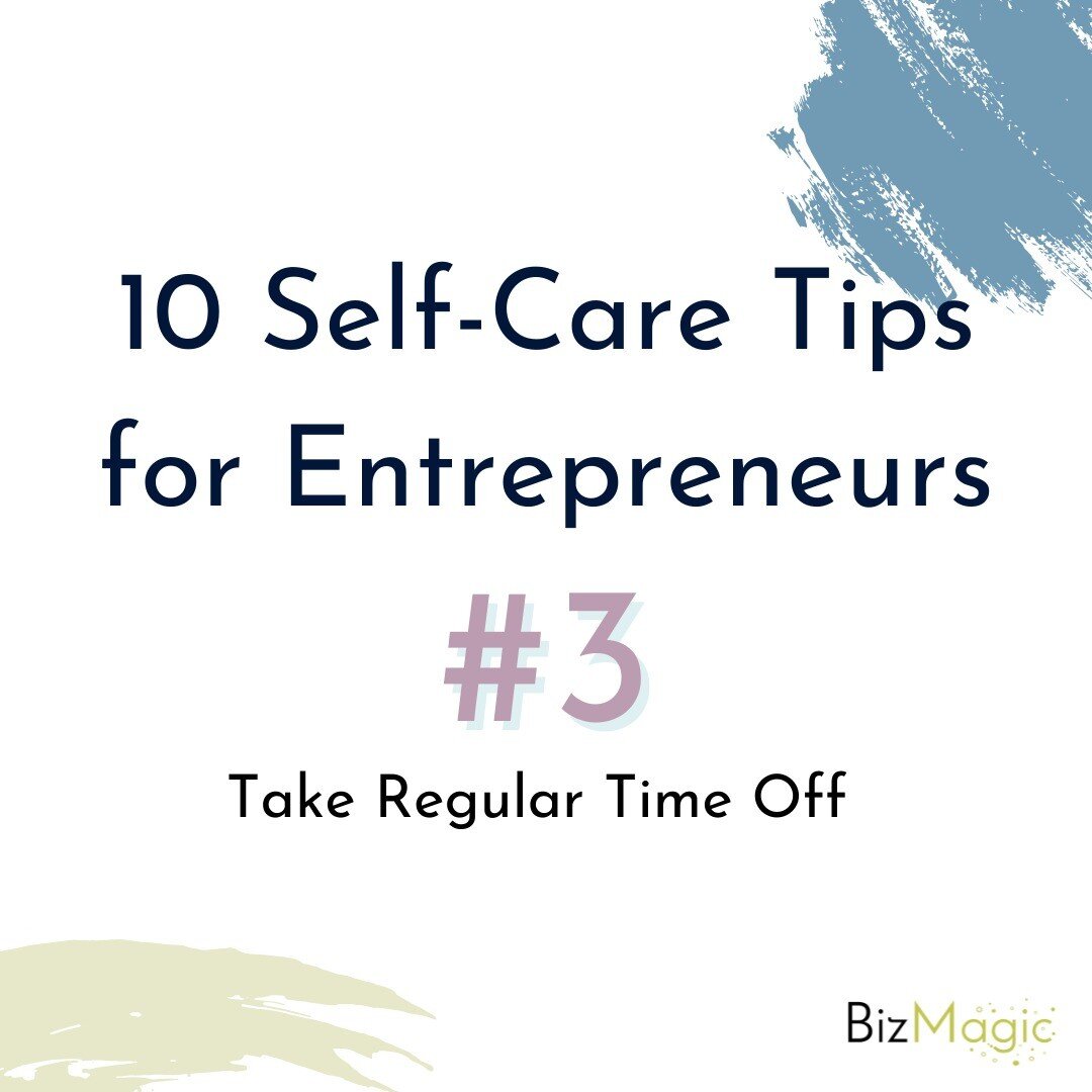 As entrepreneurs, we have a tendency to work day, night, and weekends!

While we feel like everything has got to get done and there&rsquo;s no time for a break, if you burn out, you won&rsquo;t have the energy to keep going anyway. 

So number three 