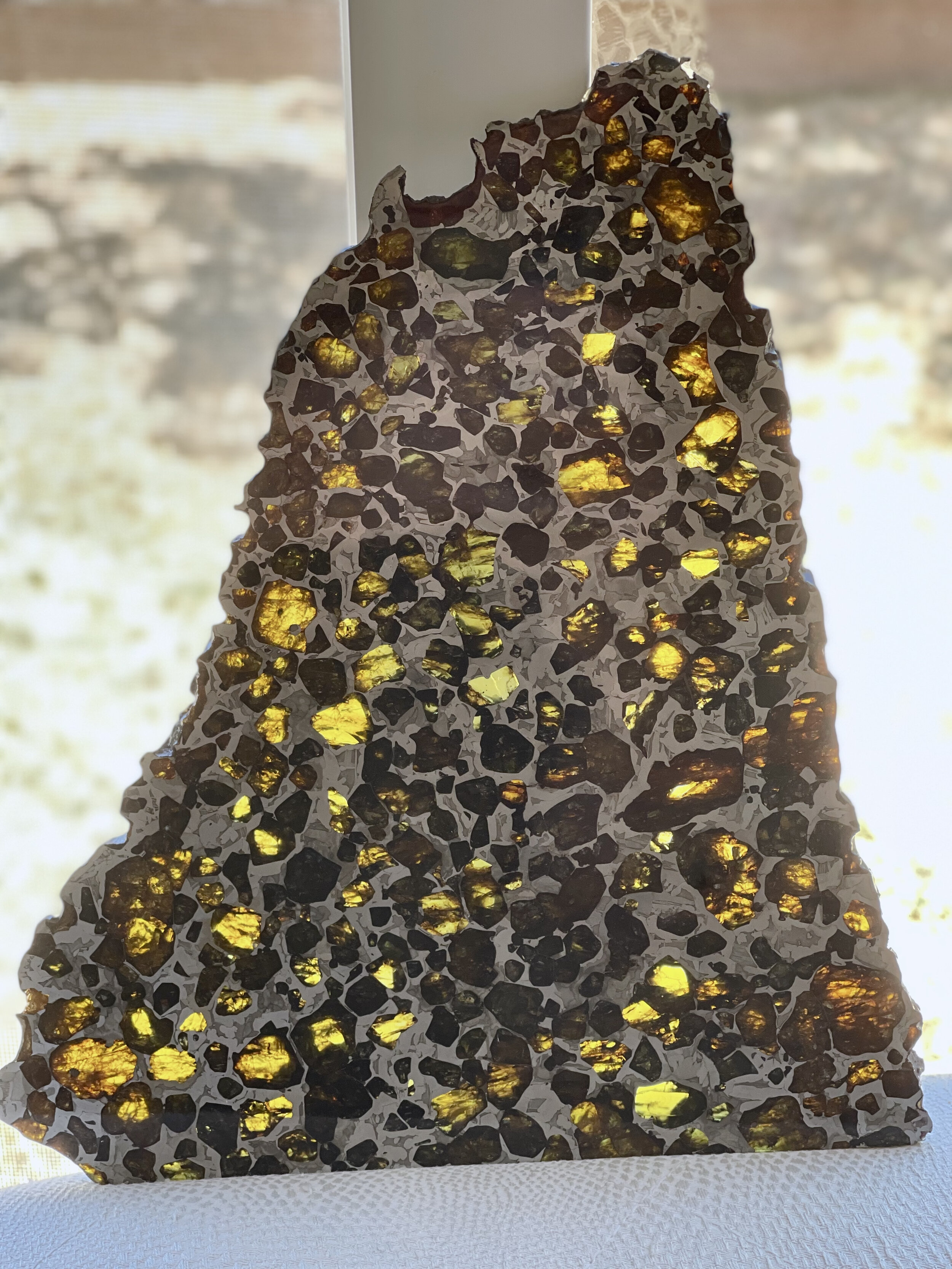 Esquel pallasite etched side