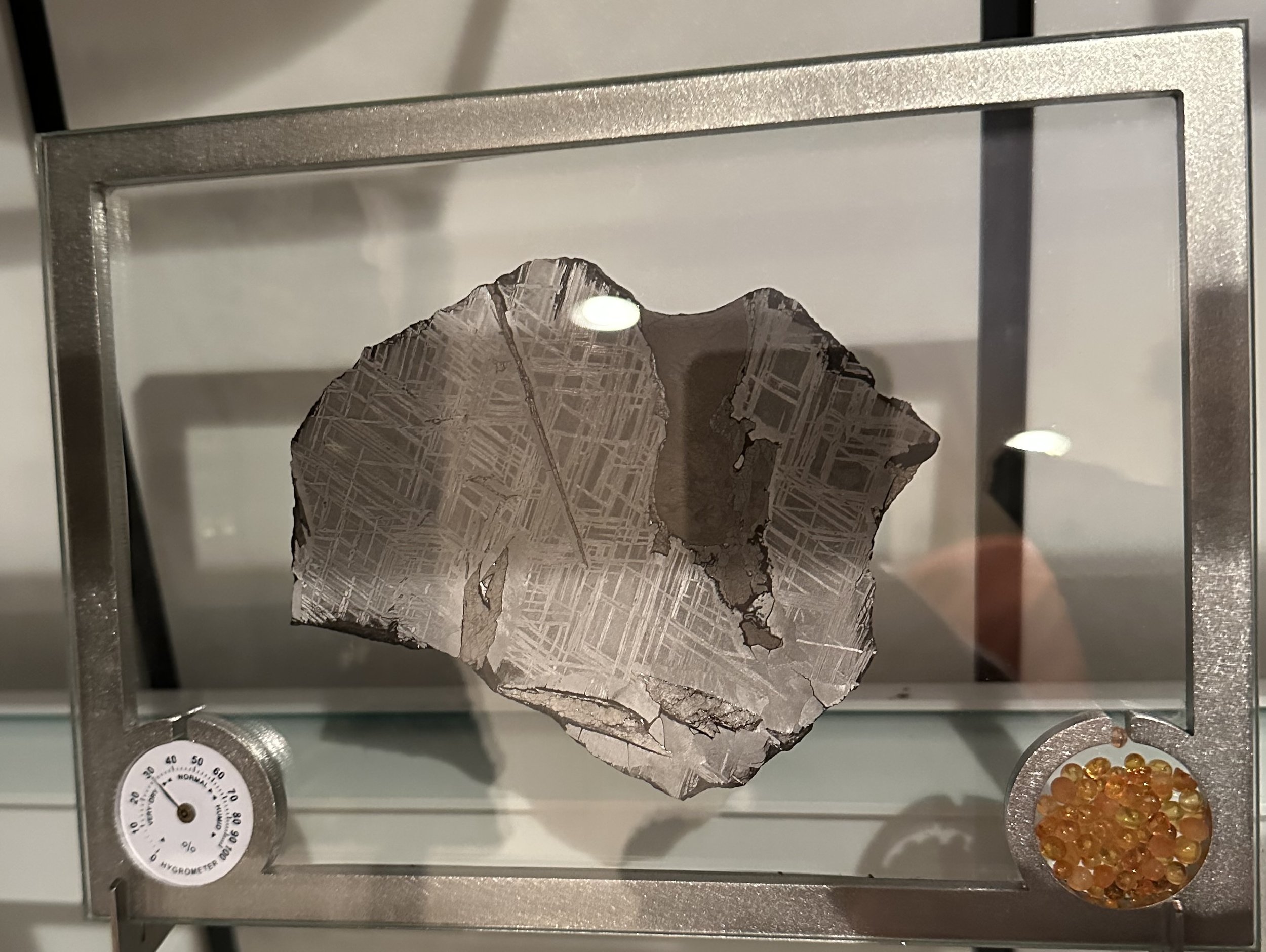 St. Aubin iron meteorite slice