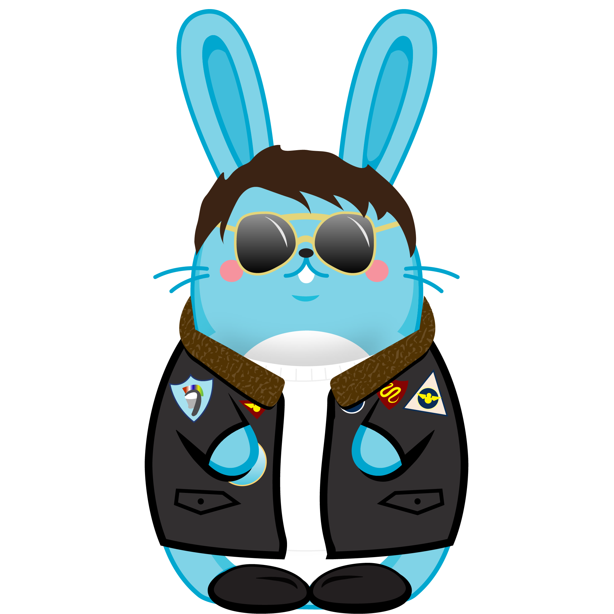 Digital Illustration - 'Not Walter - Top Gun Maverick' character created for Dreamfarm's annual website Easter hunt