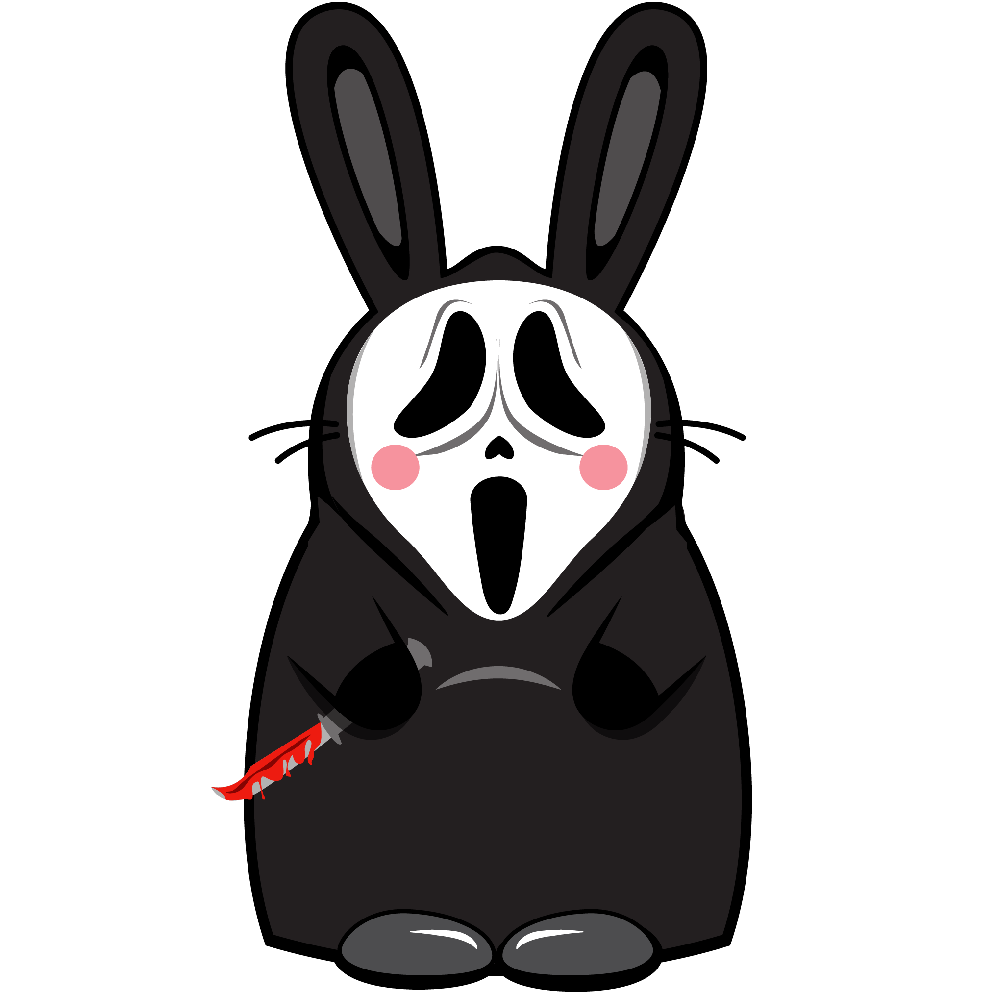 Digital Illustration - 'Not Walter - Scream' character created for Dreamfarm's annual website Easter hunt