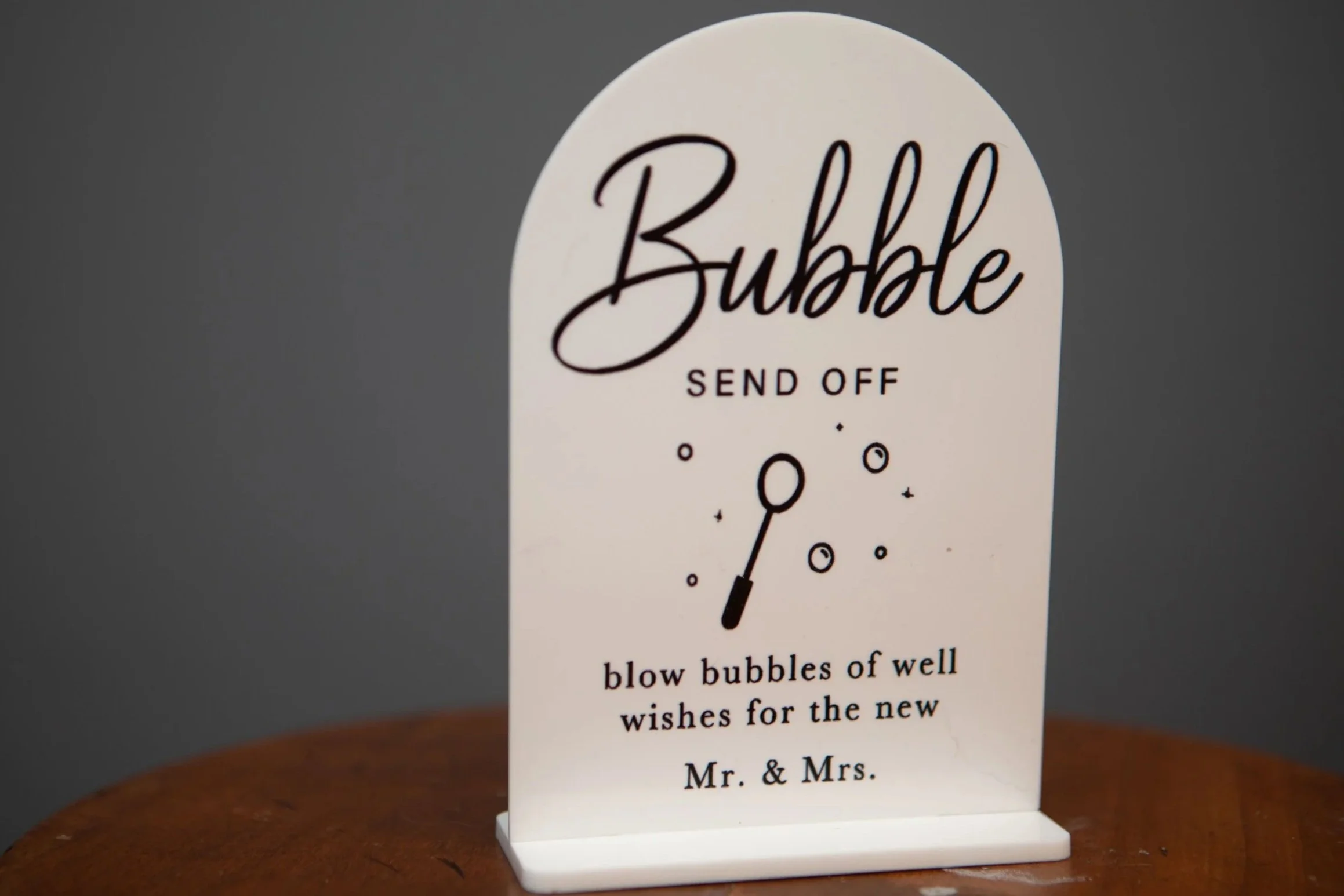 Bubble send off Sign - $2
