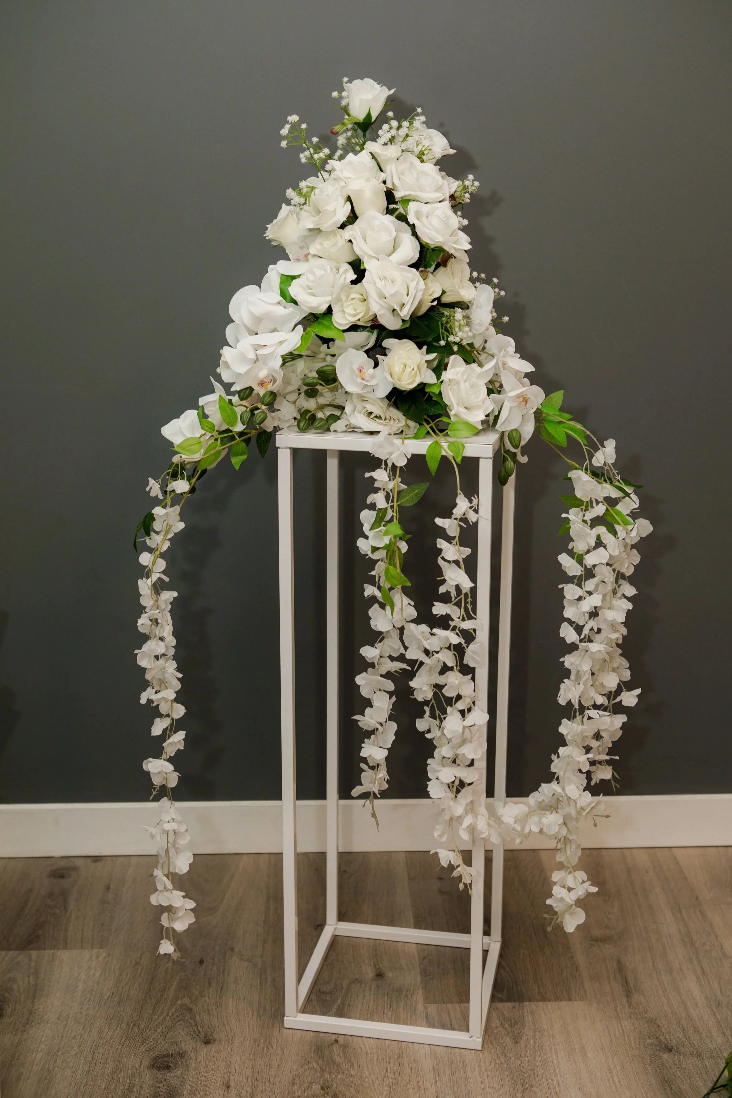 White Floral for Plinth  