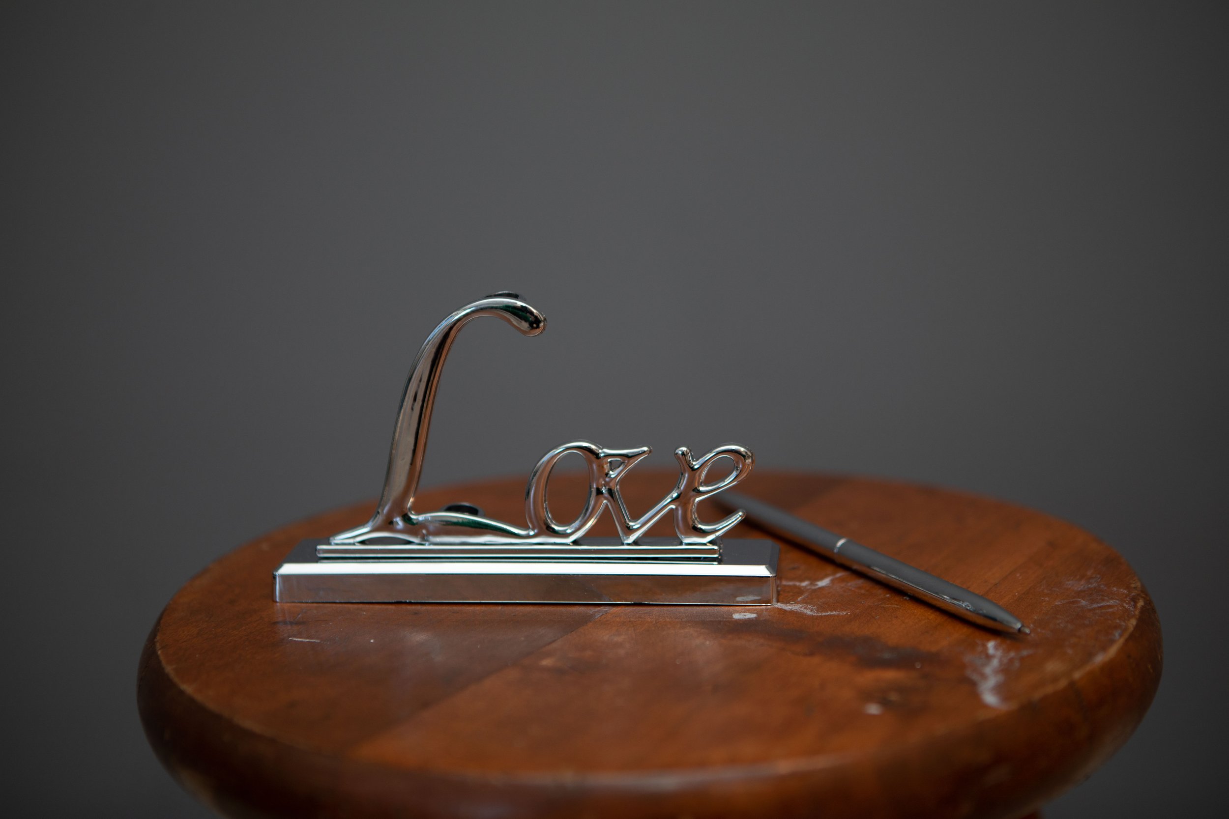 Paper weight with pen - black ink - $5