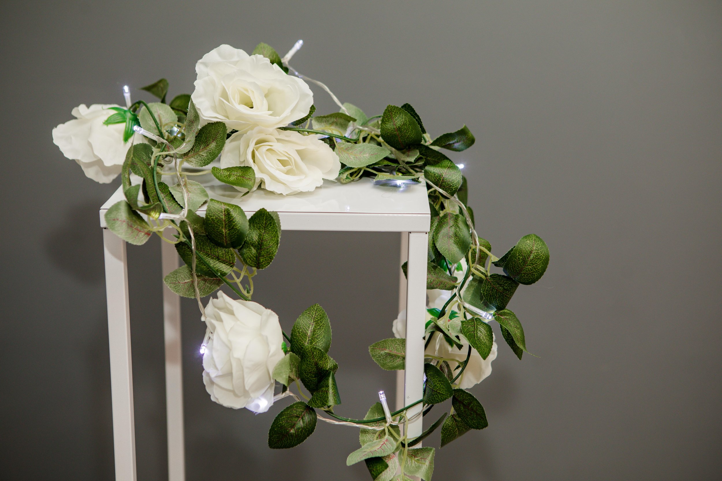 Rose Wreath with Lights x5 $10 each 