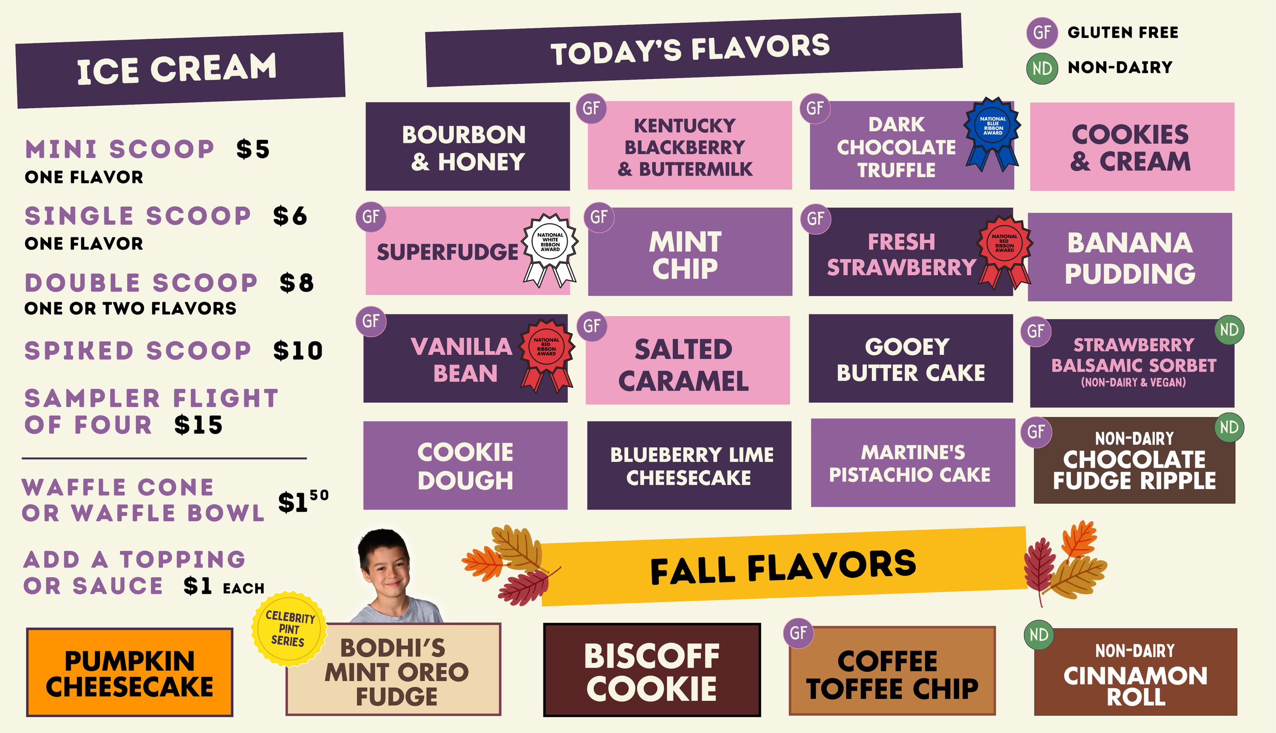 Fall Flavors - Ice Cream