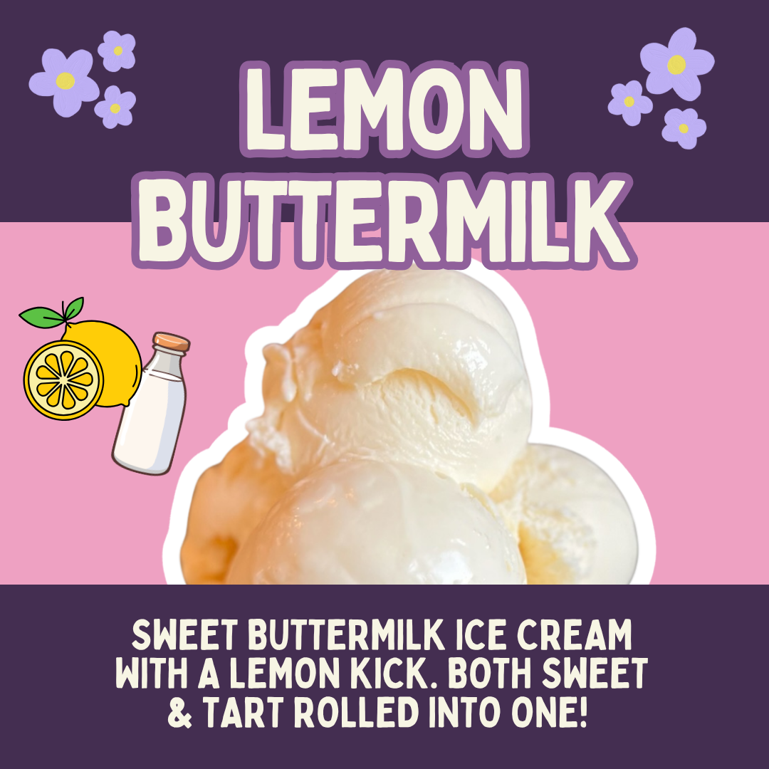 Lemon Buttermilk Ice Cream (Gluten Free) 