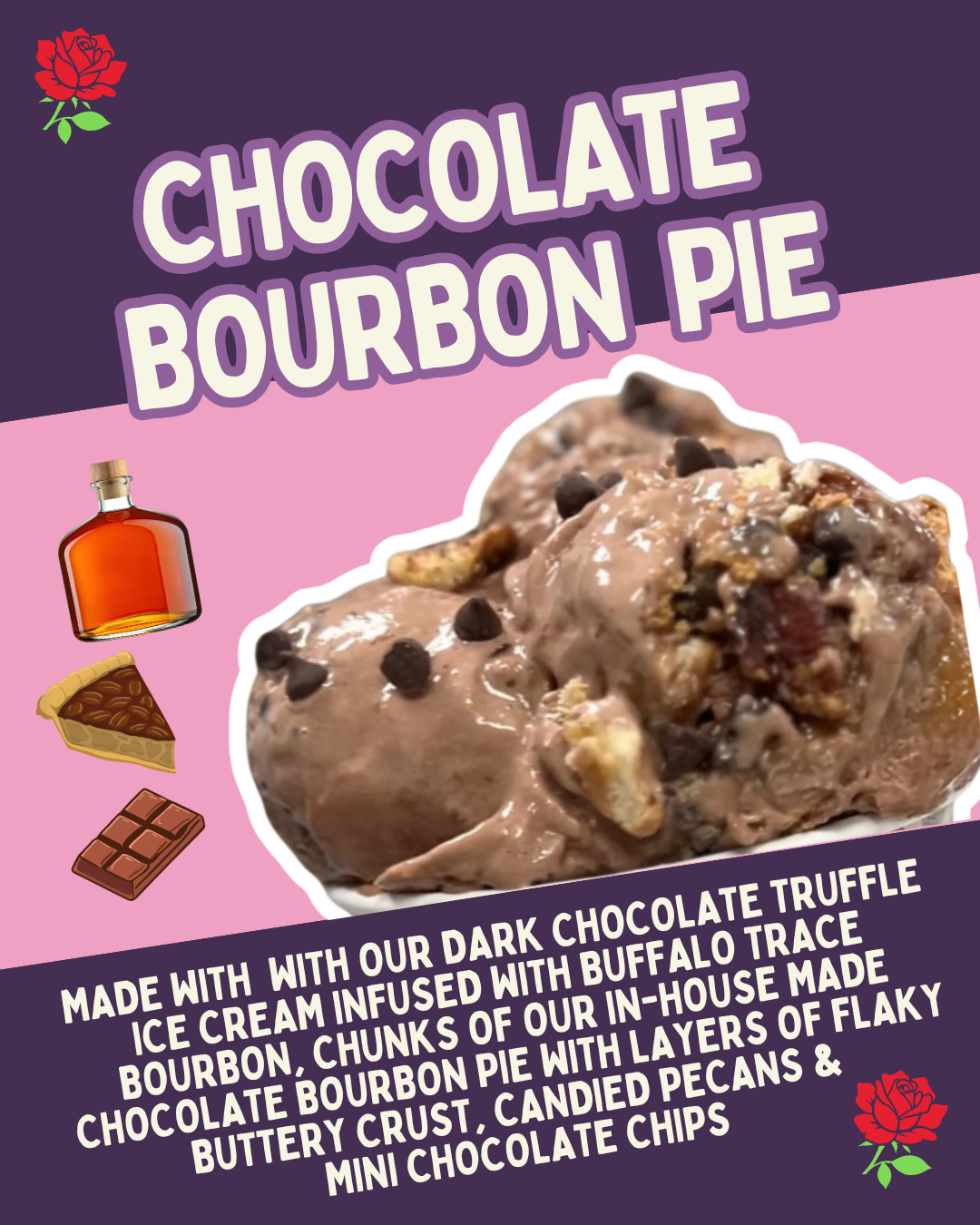 Chocolate Bourbon Pie Ice Cream 