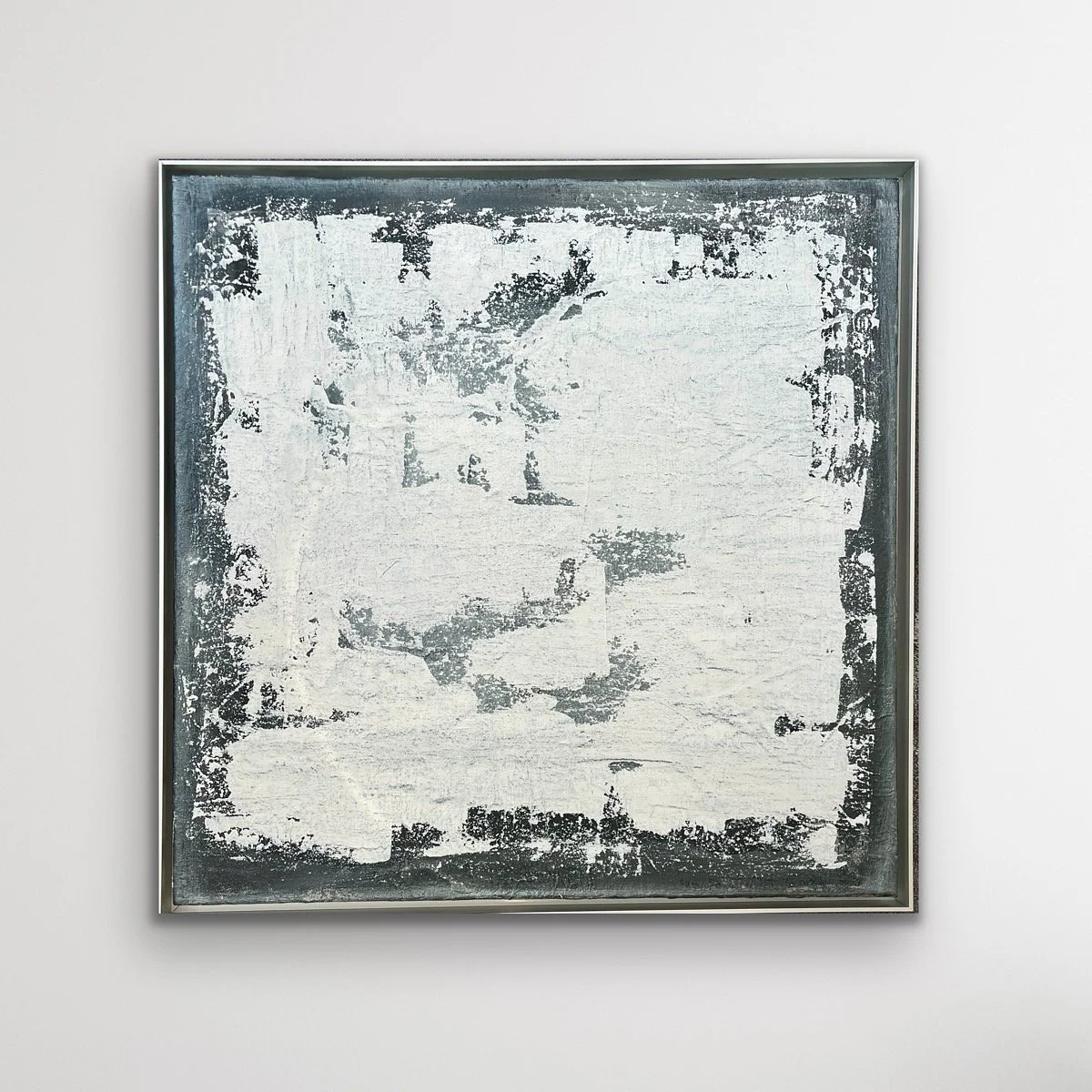 Night Skies | 11.2025 | 20x20 inches Mixed media on Canvas + Frame | $650