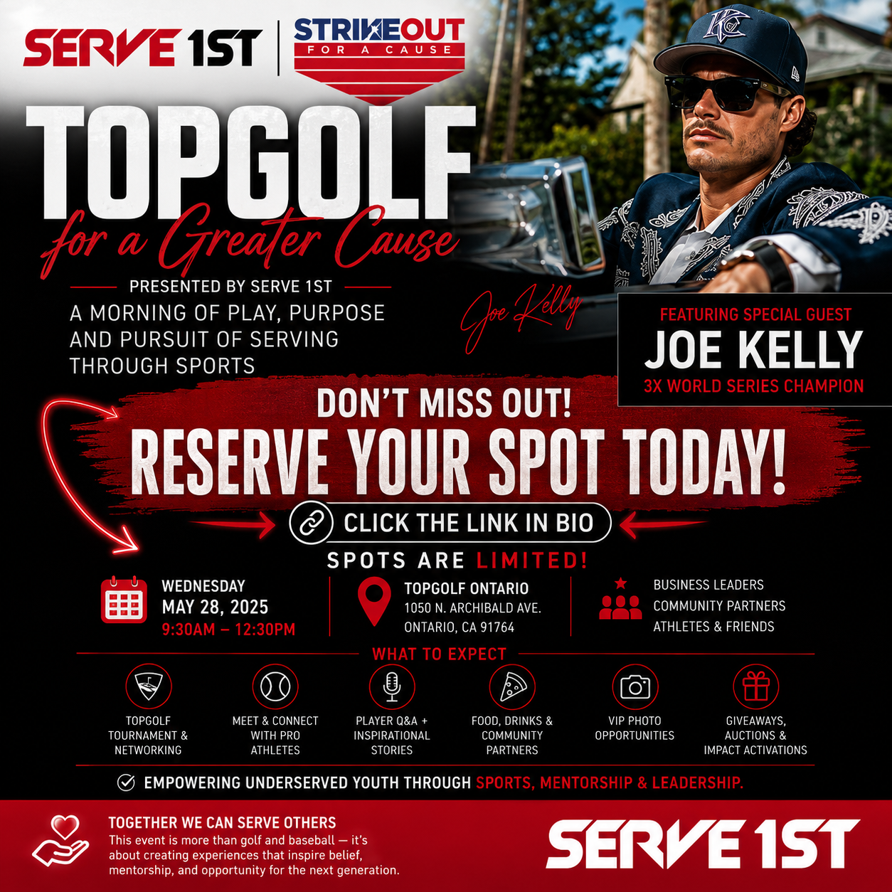 TOP GOLF FOR A GREATER CAUSE FEAT. JOE KELLY - 5/28/26
