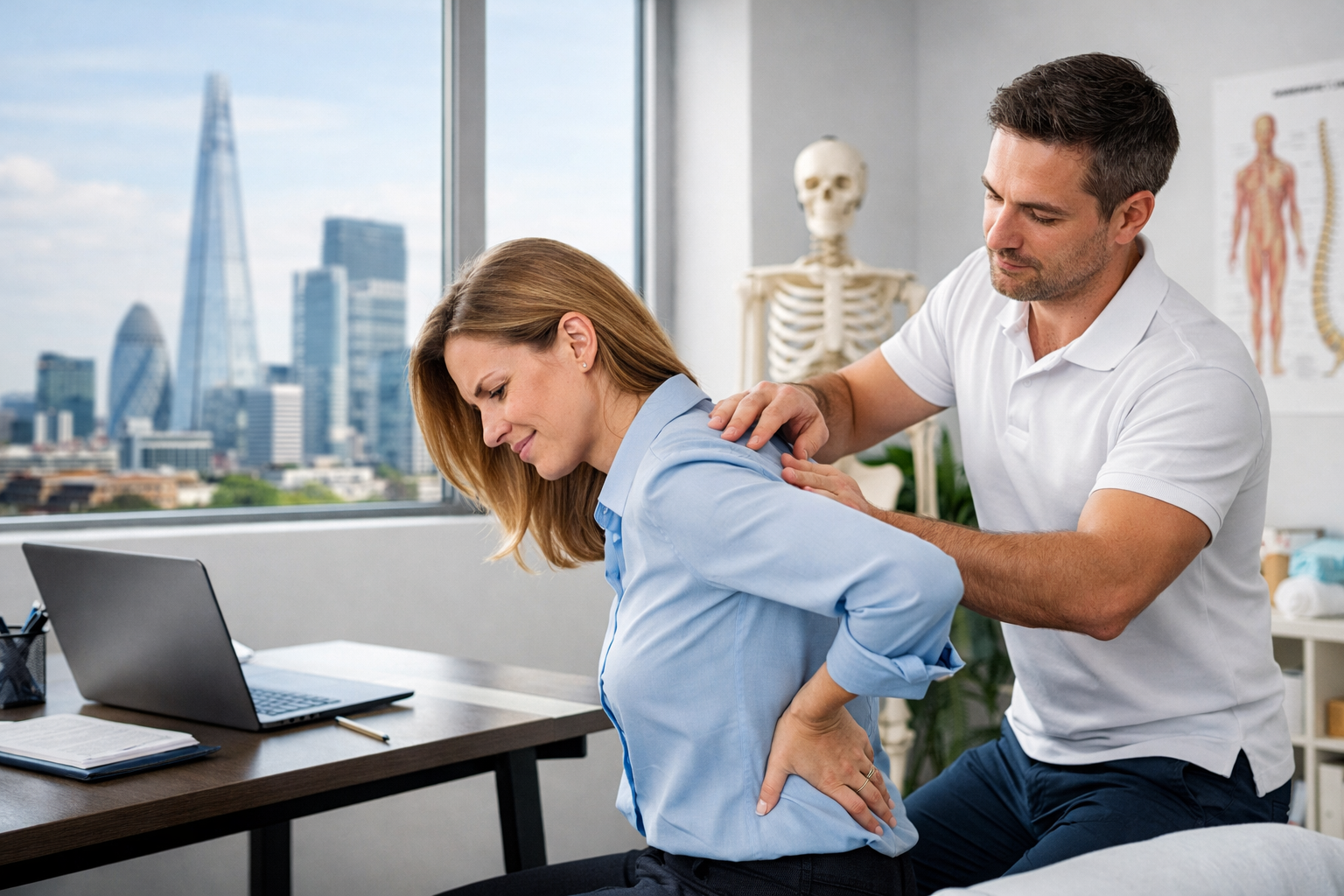 Office Work and Back Pain: How a Chiropractor in London Can Help