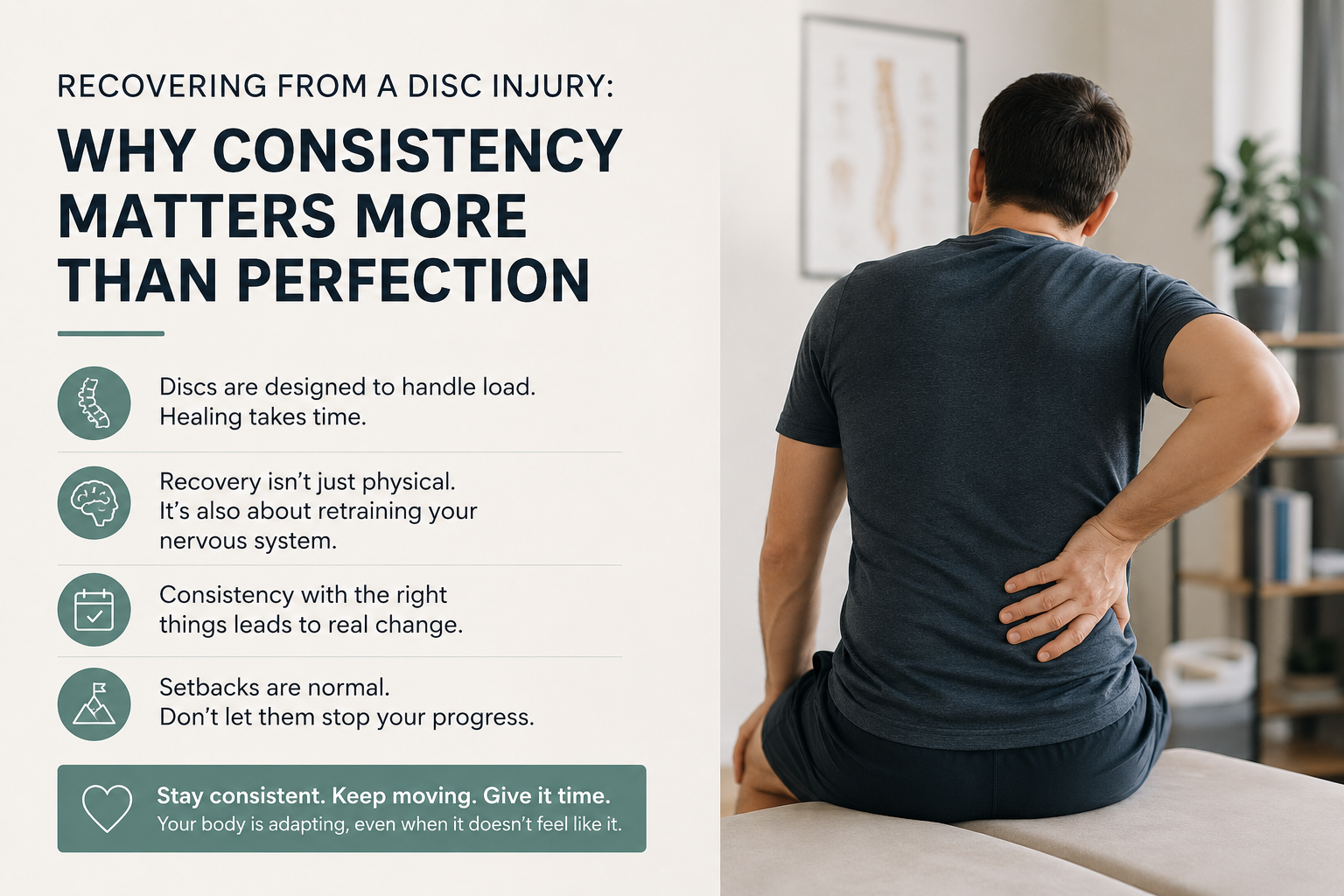Recovering From a Disc Injury: Why Consistency Beats Perfection