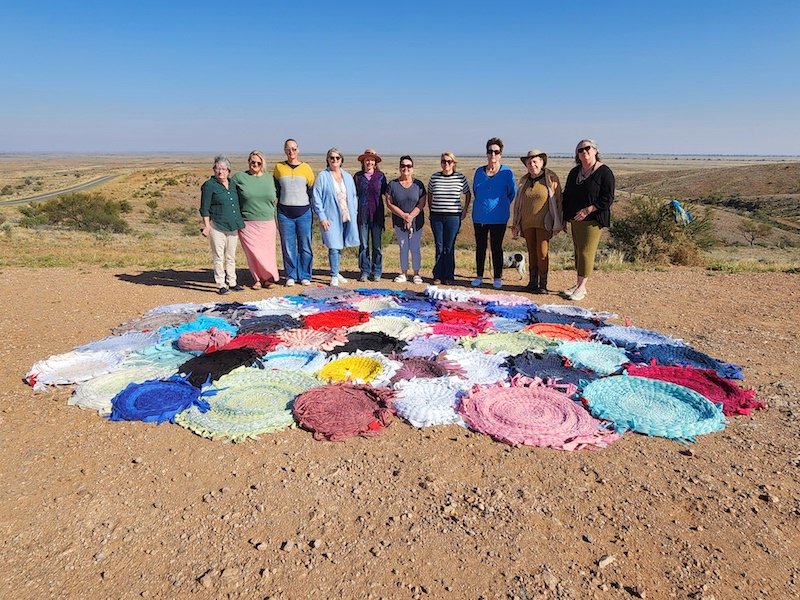 &quot;What is this aliveness, so very familiar, yet unfamiliar?&quot;.... so asks Ali whilst out on country at one of our retreats..... and following the retreat, Ali returned home to Broken Hill and started a Rug Hub, who have been meeting regularly