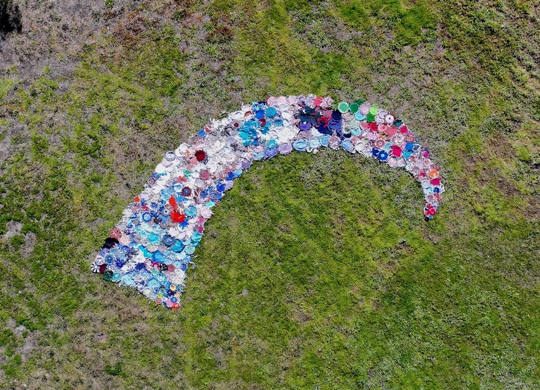 Kwa. Artist Way Moo. Collaboration with Karen Community of Katanning, WA, through Badgebup Aboriginal Corporation. Photo: Jane Hammond. 
Site: a farm which has become the home for the Karen Community. 