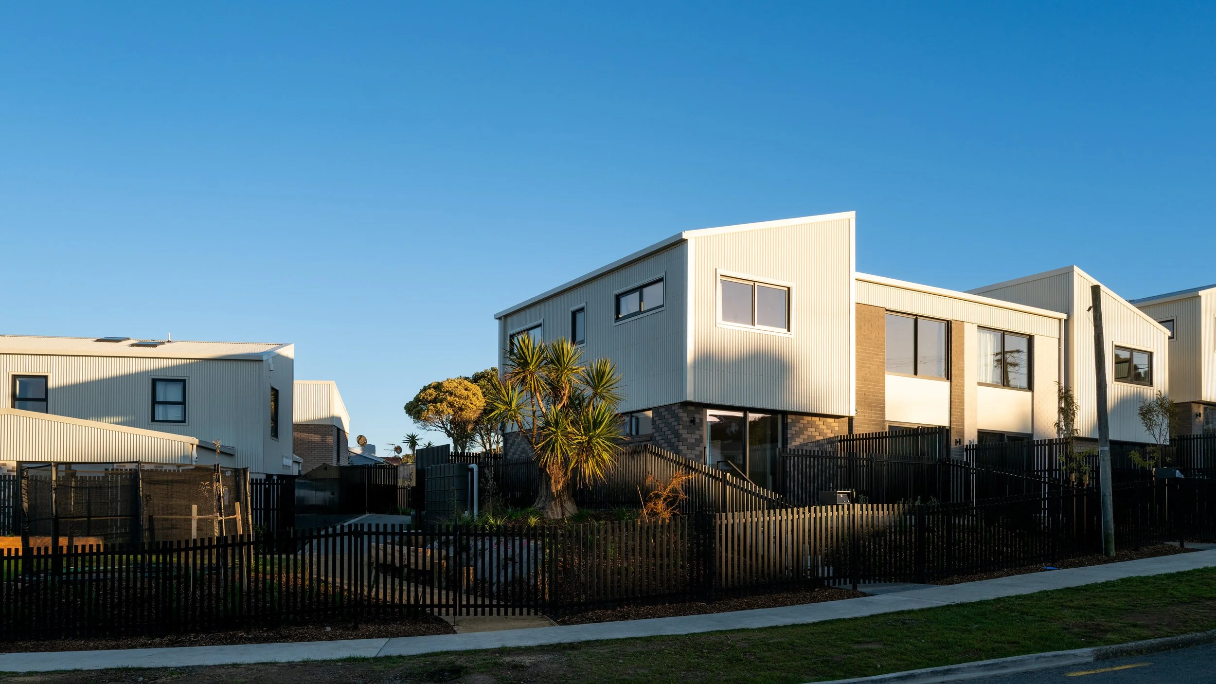 Ten new community homes stepping down the sloping Tuki Street site in Titahi Bay