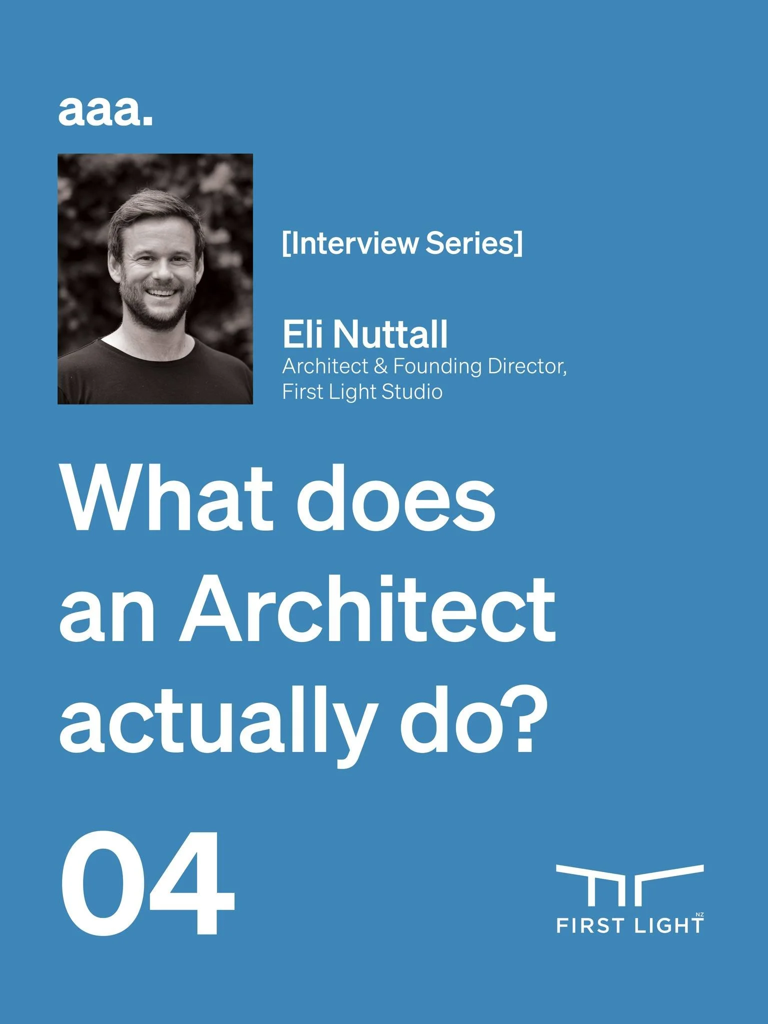 Our latest Ask An Architect article is out now.

What Does an Architect Actually Do? It's a great question. In this Interview Series, Eli Nuttall invites us into the world of being an Architect, to share his experience and stories.

It's a great read