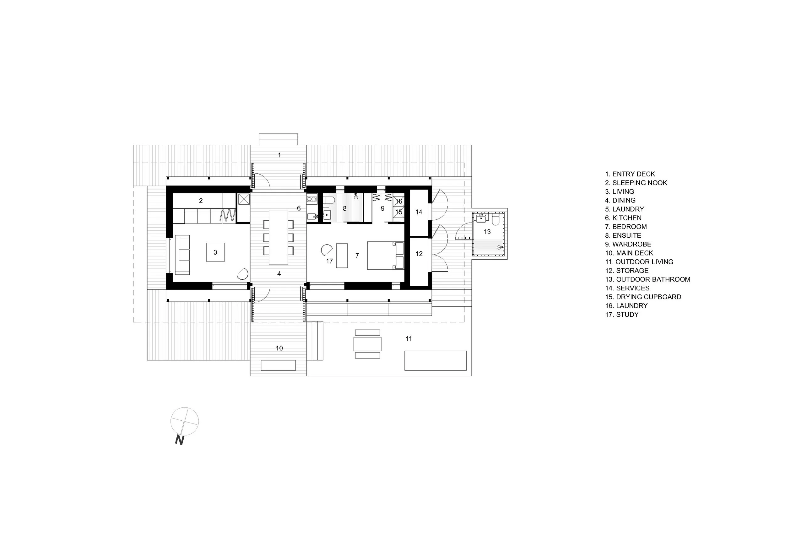 Architectural Floor Plan for the First Light House - inspired by the kiwi batch.