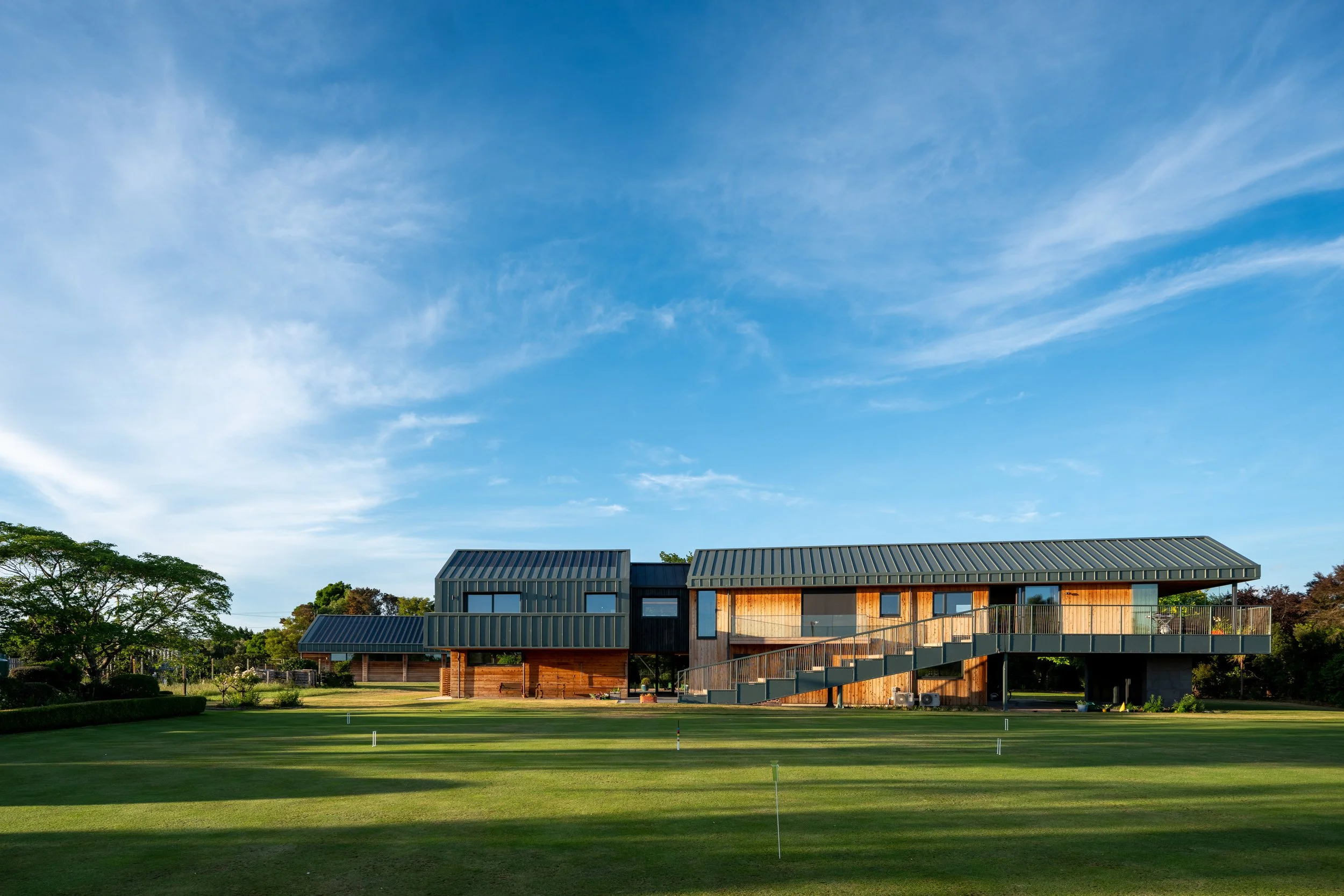 First Light Studio Craighall home overlooking the croquet lawn in the Wairarapa