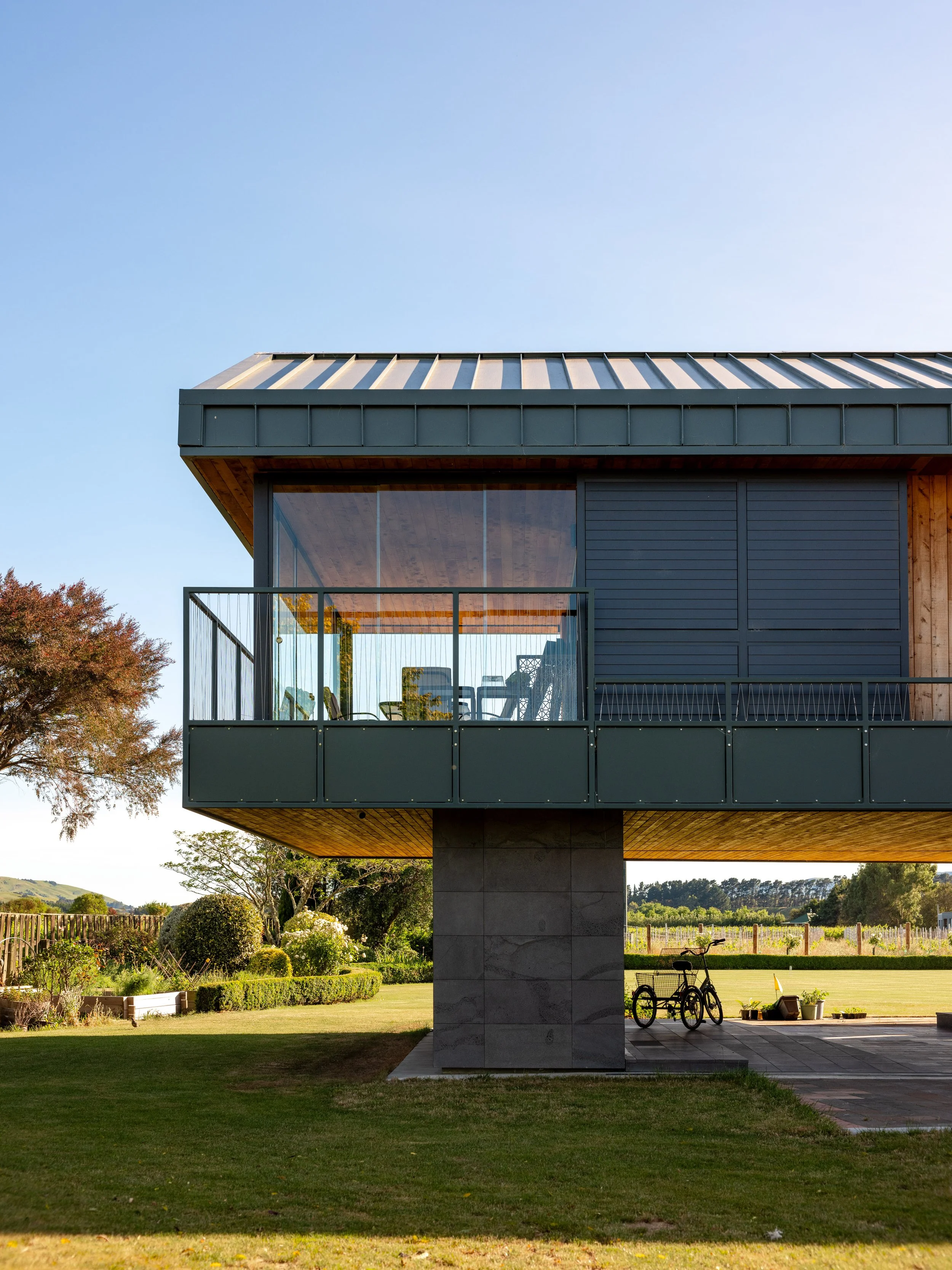 Craighall home overlooking a manicured croquet lawn in the Wairarapa