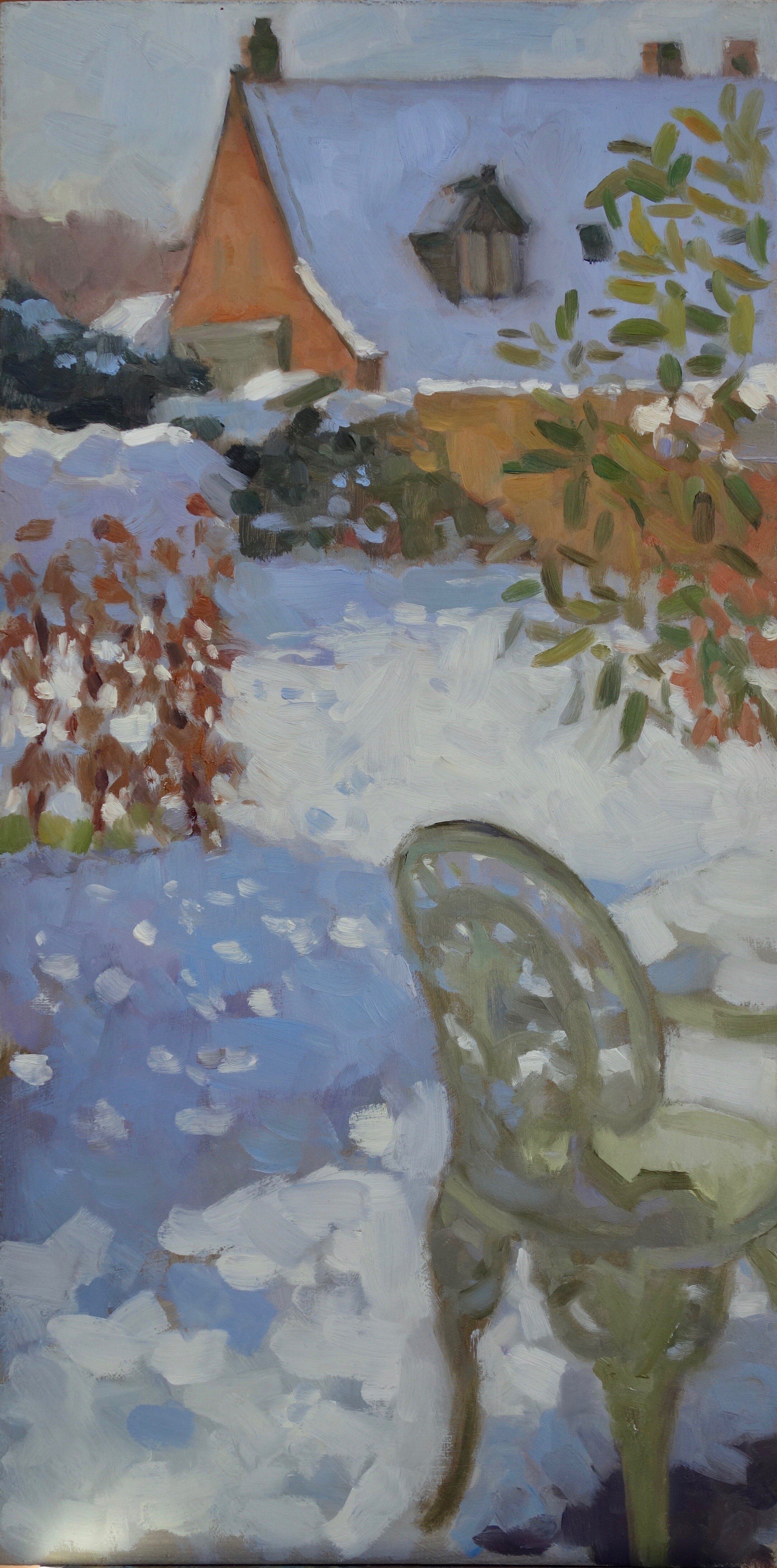 Winter light oil on board 16%22x 8%22..jpeg
