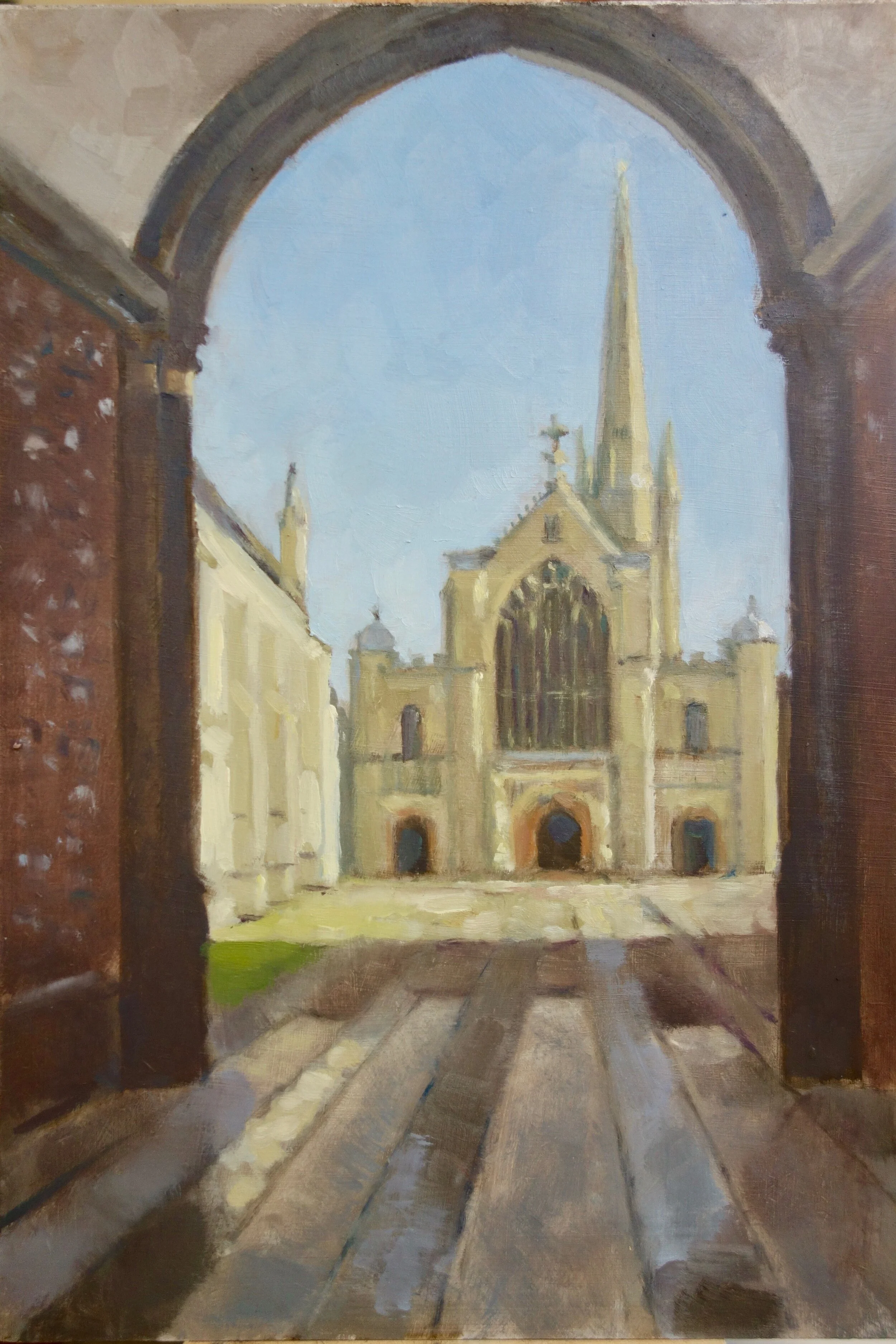 'New Year's Day, Norwich Cathedral' 12x8.jpeg