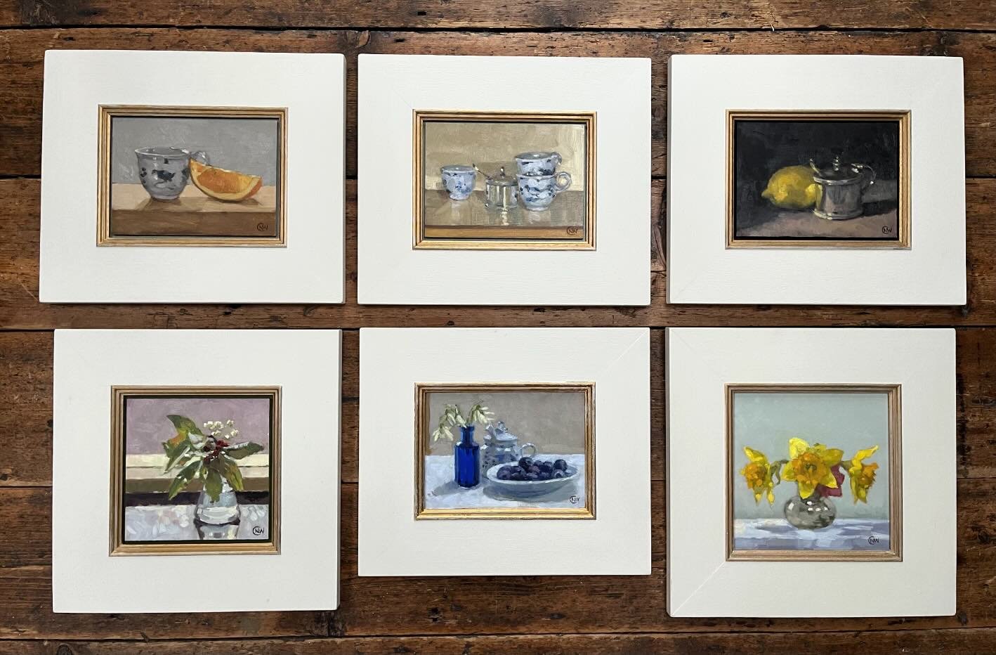 I just delivered these six little paintings to the Hunter Gallery in Bury St Edmunds which are going to the Fresh Art Fair in Cheltenham next week (25th-28th April). Very excited to be taking part in this and grateful to Jacqueline @thehuntergallery 