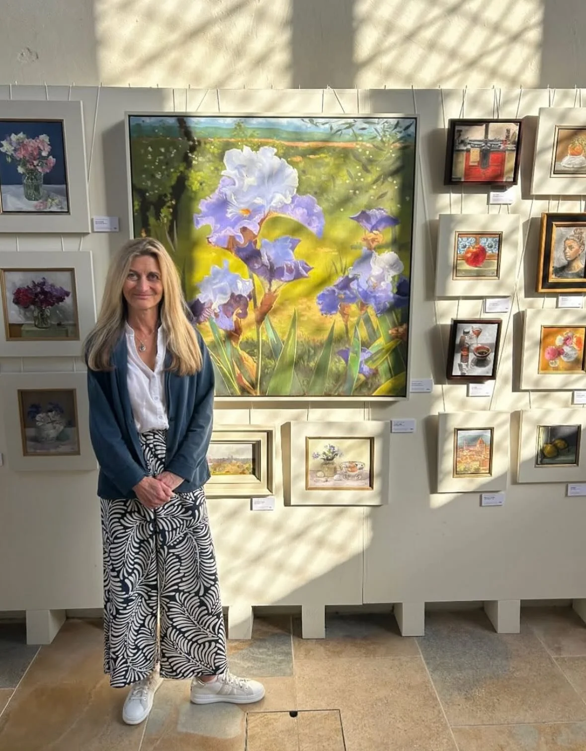 Private view last night &amp; first official day of the exhibition complete today! So proud to be exhibiting alongside Alistair &amp; Tiz. ✨ Appreciate all of my friends visiting last night and today. Exhibition is running until 12th October 🤍