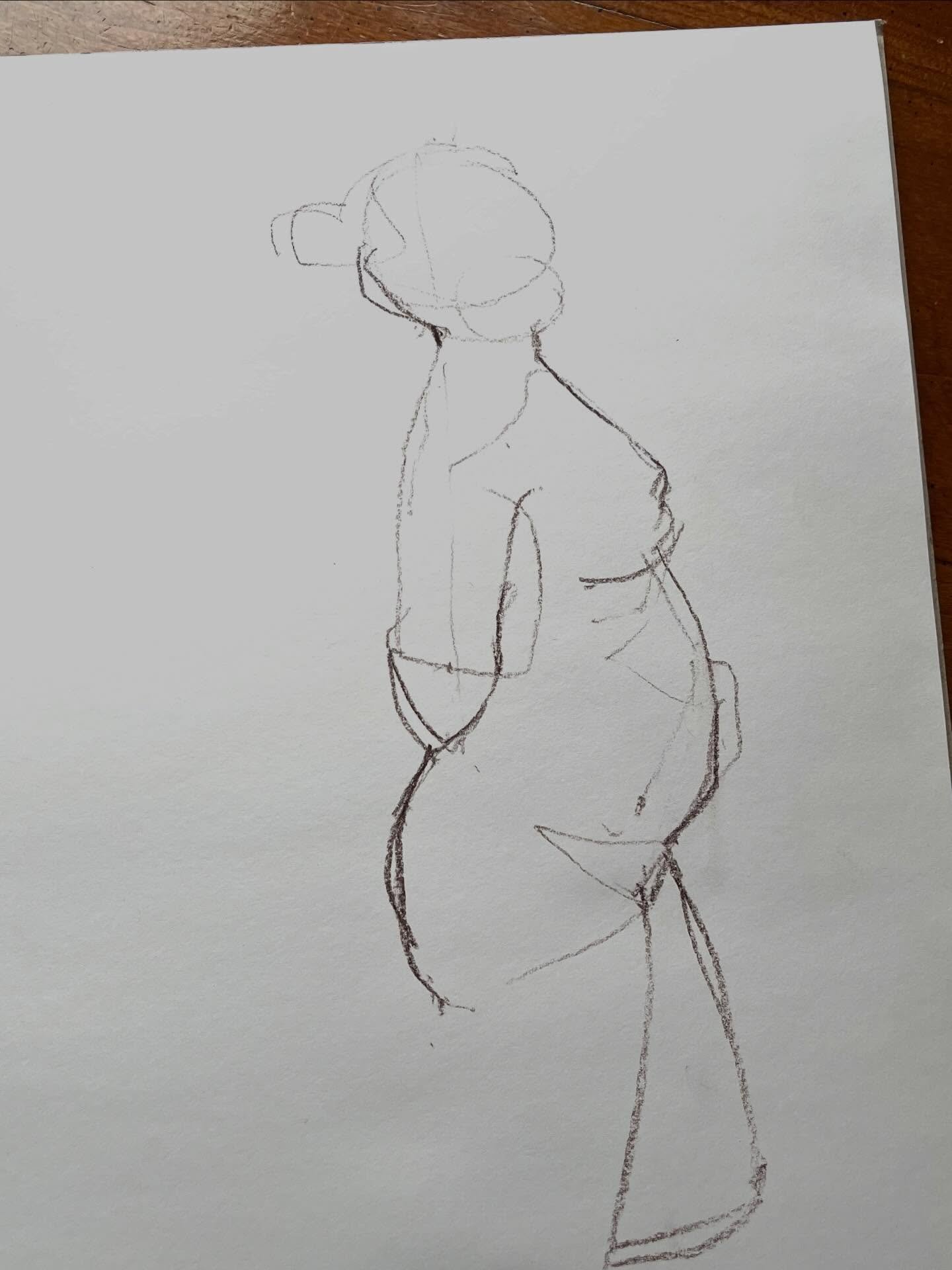 Some life drawings of George @gigi_lish (Georgina) from last week. The mediums are cont&eacute;, sanguine and white pastel on Strathmore Toned Gray paper and Pink Pig white paper. 

Classes will resume on January 7th, the first Wednesday followed by 