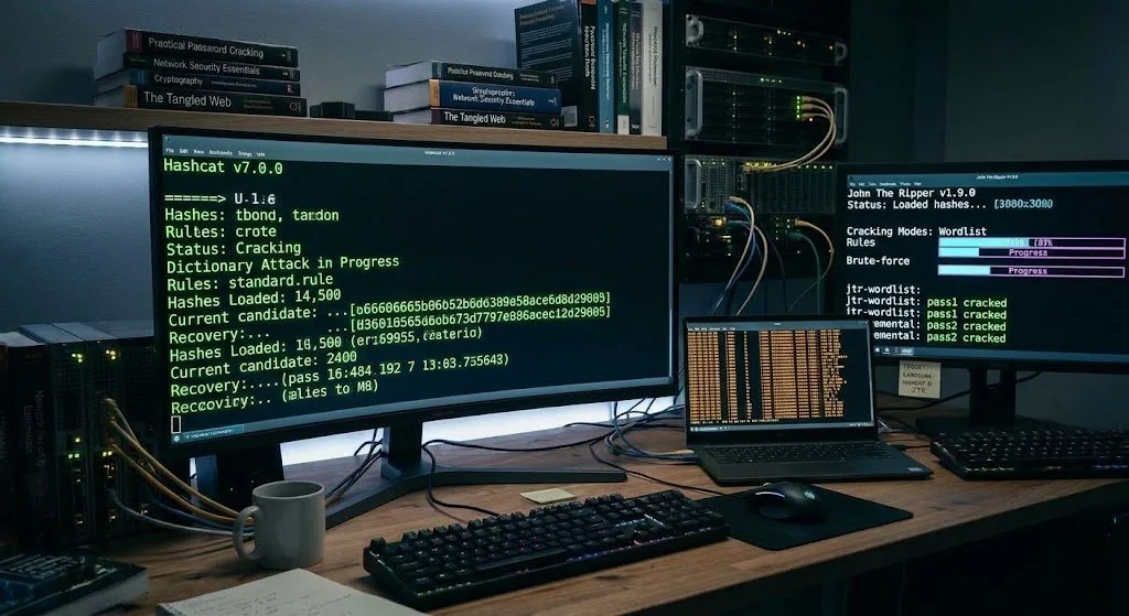 Password Cracking: From Early Unix Tools to Hashcat, John the Ripper and AI