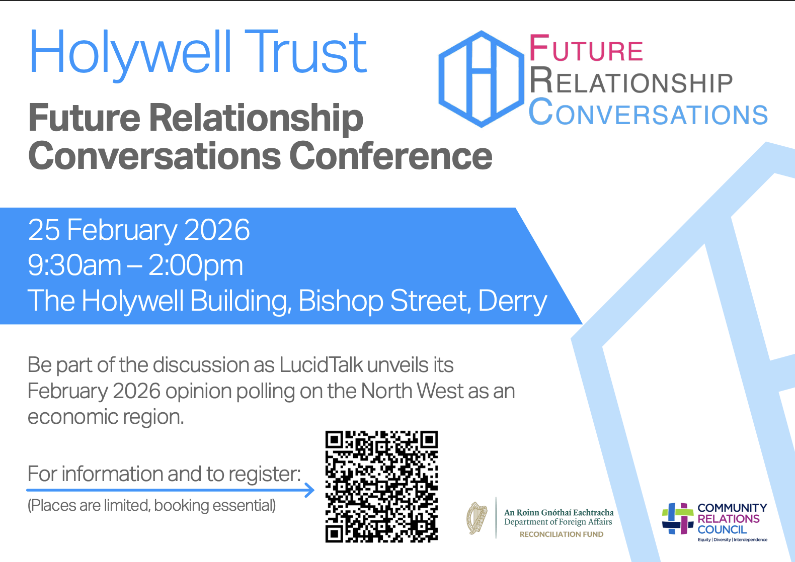 Future Relationship Conversations Conference, 25th February, 9.30am @Holywell