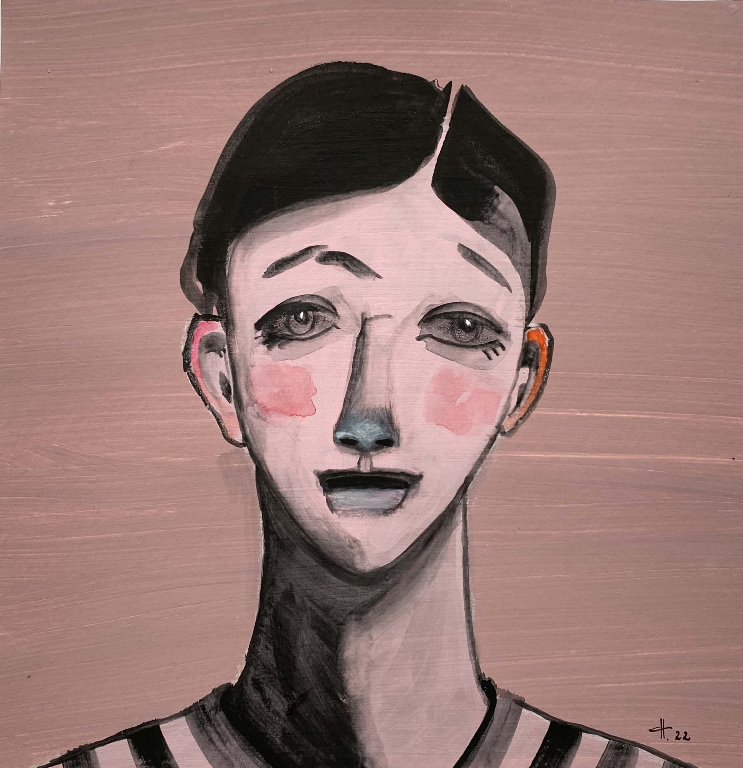 ohne Titel, 2022
Acryl auf Papier
15 x 15 cm