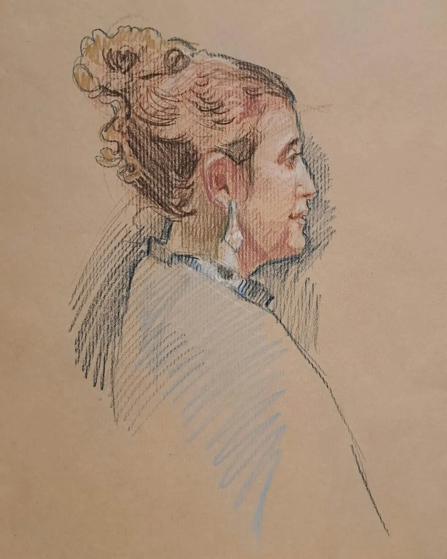 Doesn't get more analogue and human than this 🤗. Thank you @giulianaterranartist for such a brilliant time @bath_portrait_club - A room full of portraits, and beautiful people paying each other undivided attention, working on a common goal (15 minut