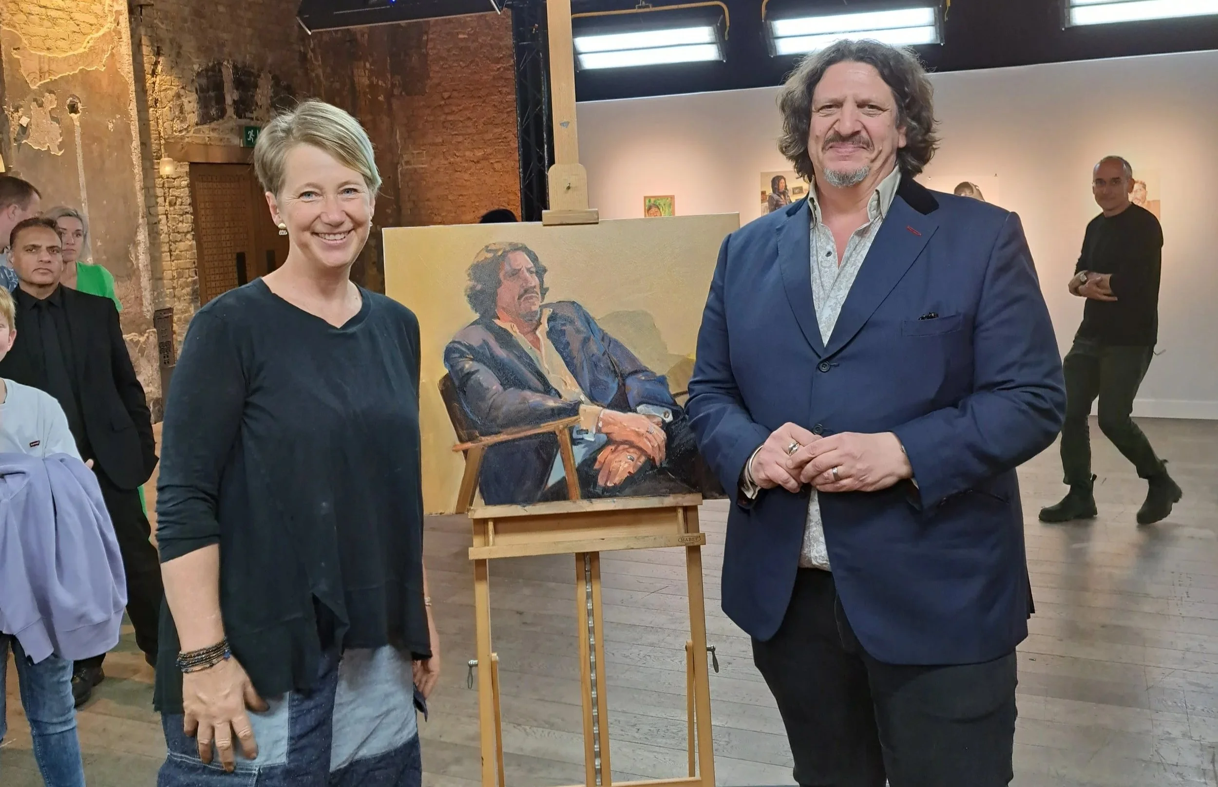 Painting Jay Rayner on PAOTY