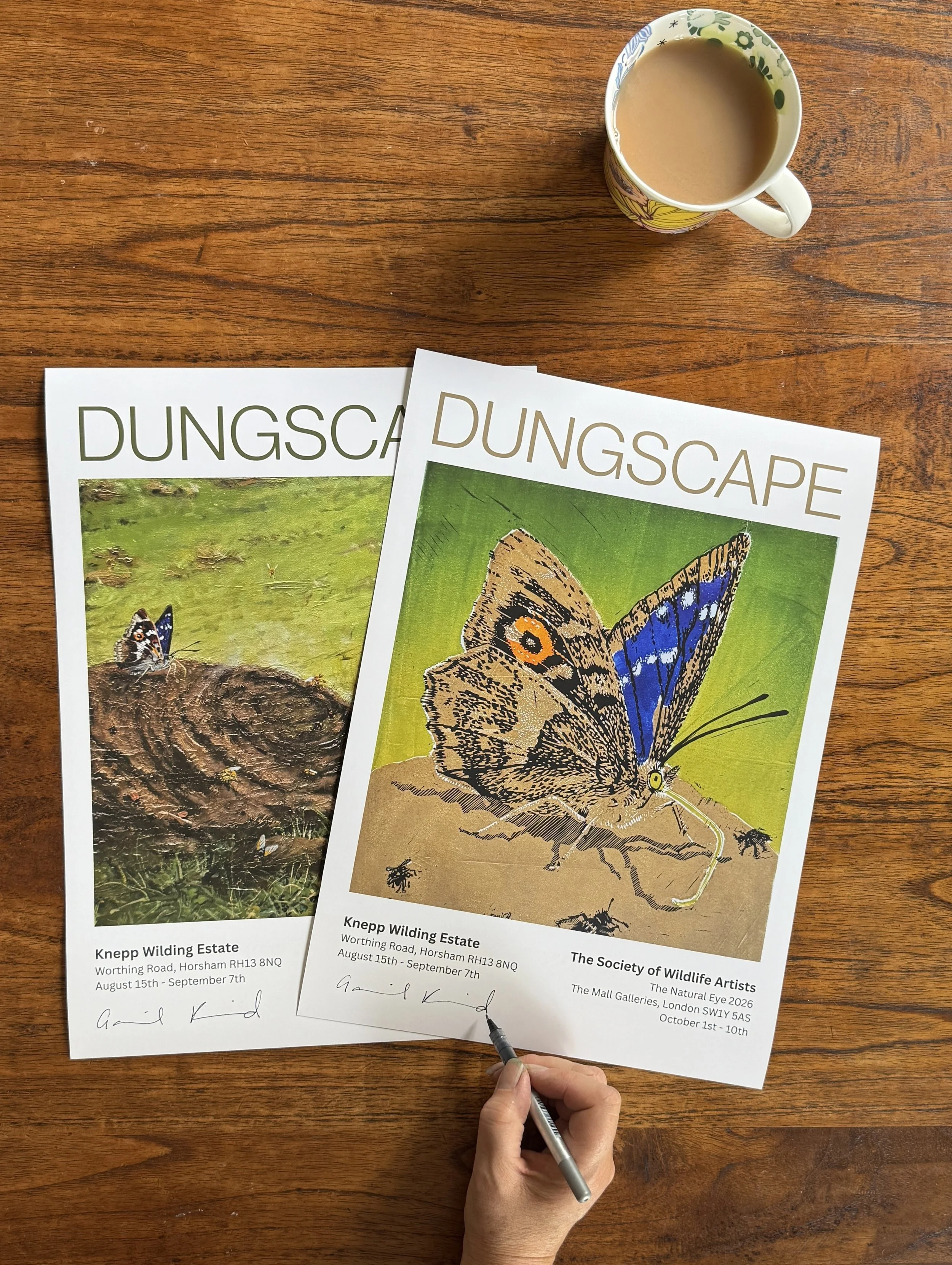 Signed Dungscape posters
