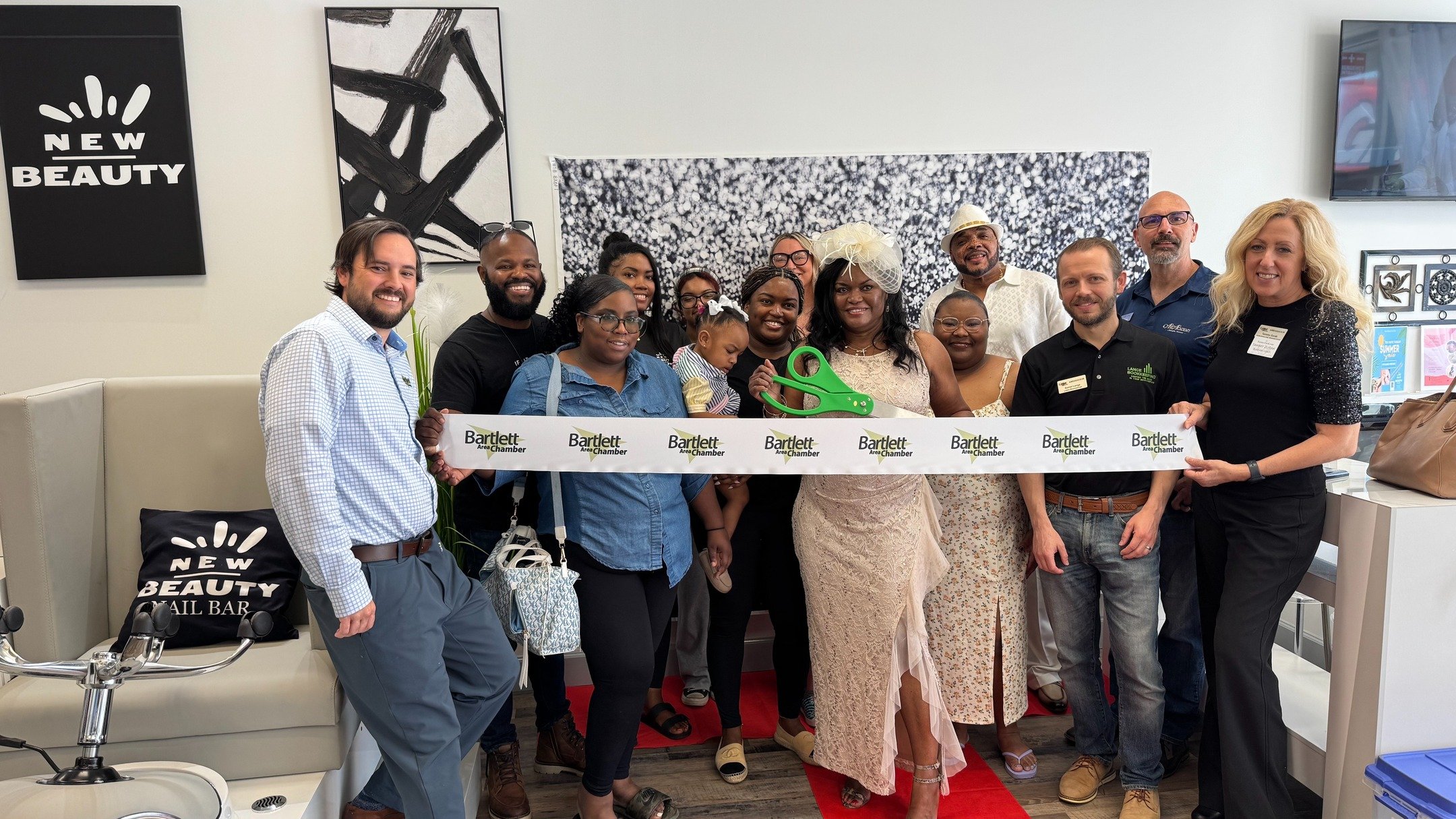 Congratulations to @newbeautynailbar on their official ribbon cutting last Thursday! 

This upscale, modern nail bar, located at 7124 Stage Road, Suite 107 , offers luxurious services for nails, waxing, brows, lashes, and facials. With a mission to e
