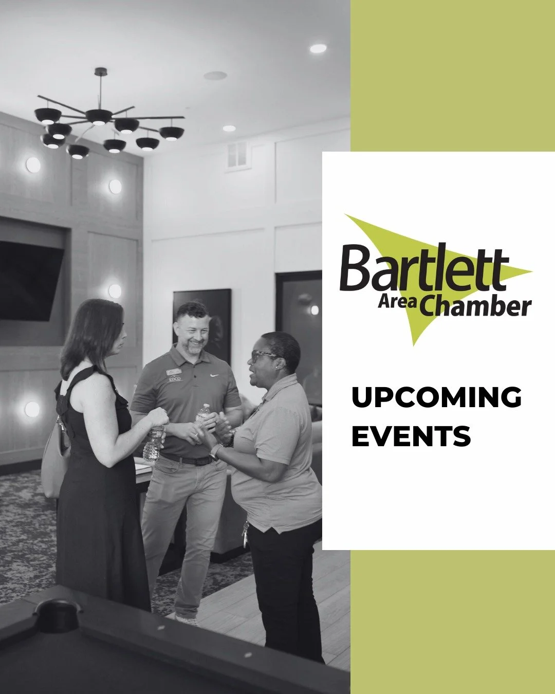 Mark your calendars for more of what's next up this month:

Friday 08/08 | Evening in Paradise Gala &amp; BARTY Awards
The Venue at Bartlett Station
5:30PM
5868 Stage Road
Bartlett, TN 38134

Tuesday 08/12 | Ribbon Cutting
Strategic Financial Partner