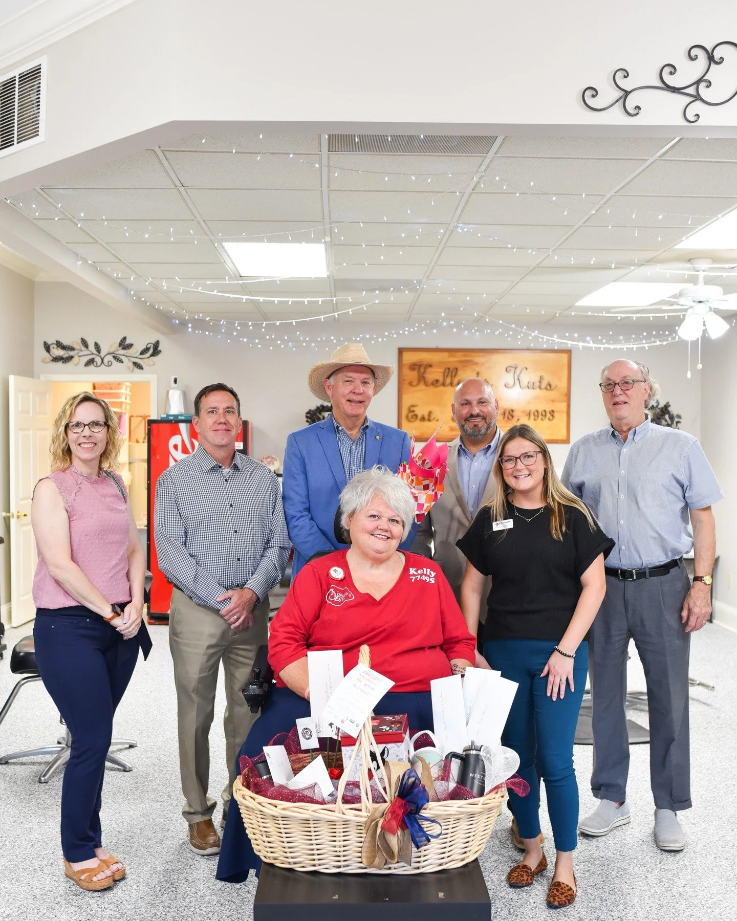 Today we had the pleasure of presenting our Hometown Hunt winner, Kelly Rook, with her prize basket valued at over $500 thanks to the generosity of our amazing participating businesses &mdash; plus a $250 check from the Bartlett Chamber! 

Rook, a li