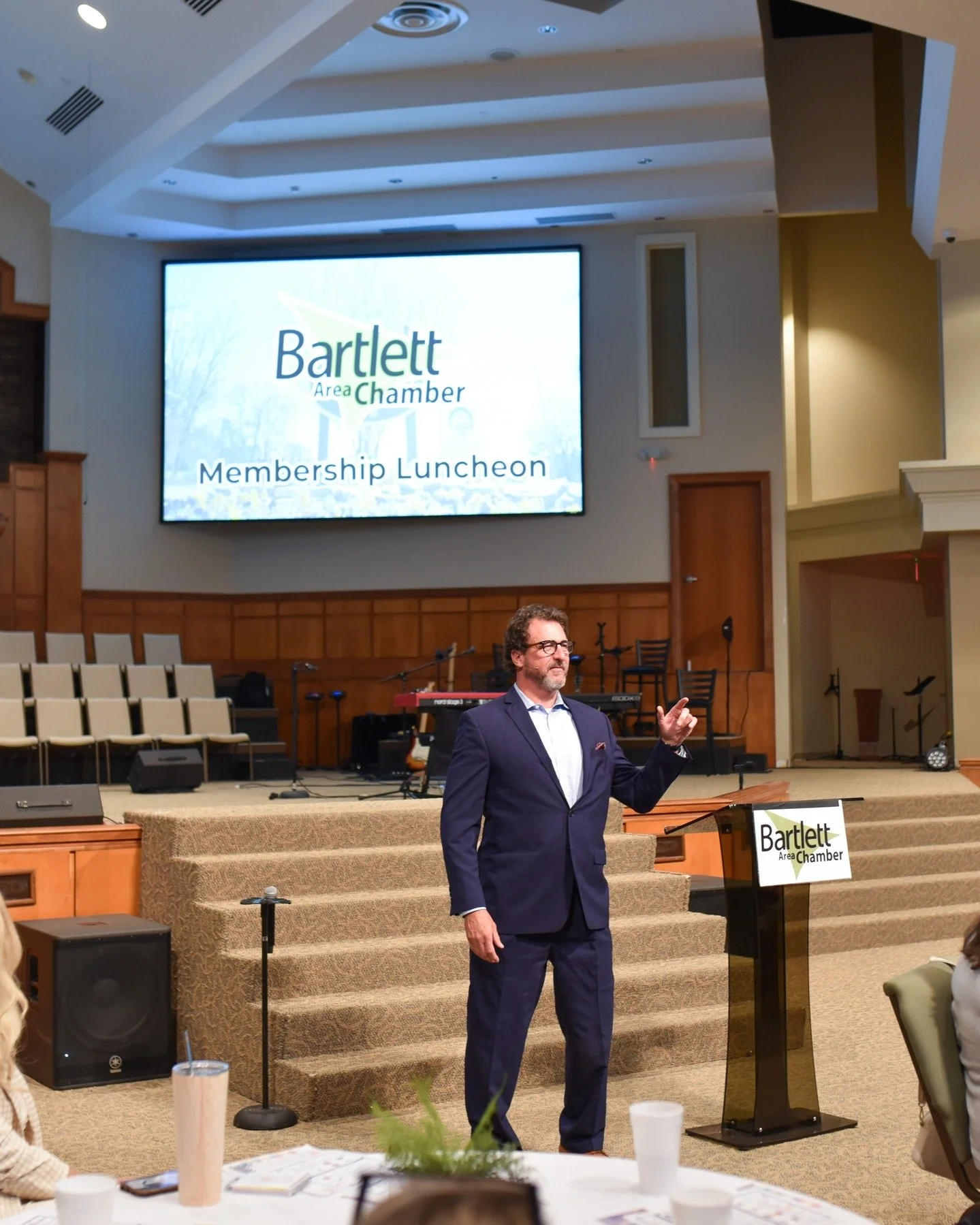 💼✨ Thank you to everyone who joined us at @bartlettbaptist for our September Membership Luncheon last Thursday sponsored by the Jeffers Family and McDonald's.

A special thank-you to our caterer @colettasrestaurant and of course our speaker, Jim Whi