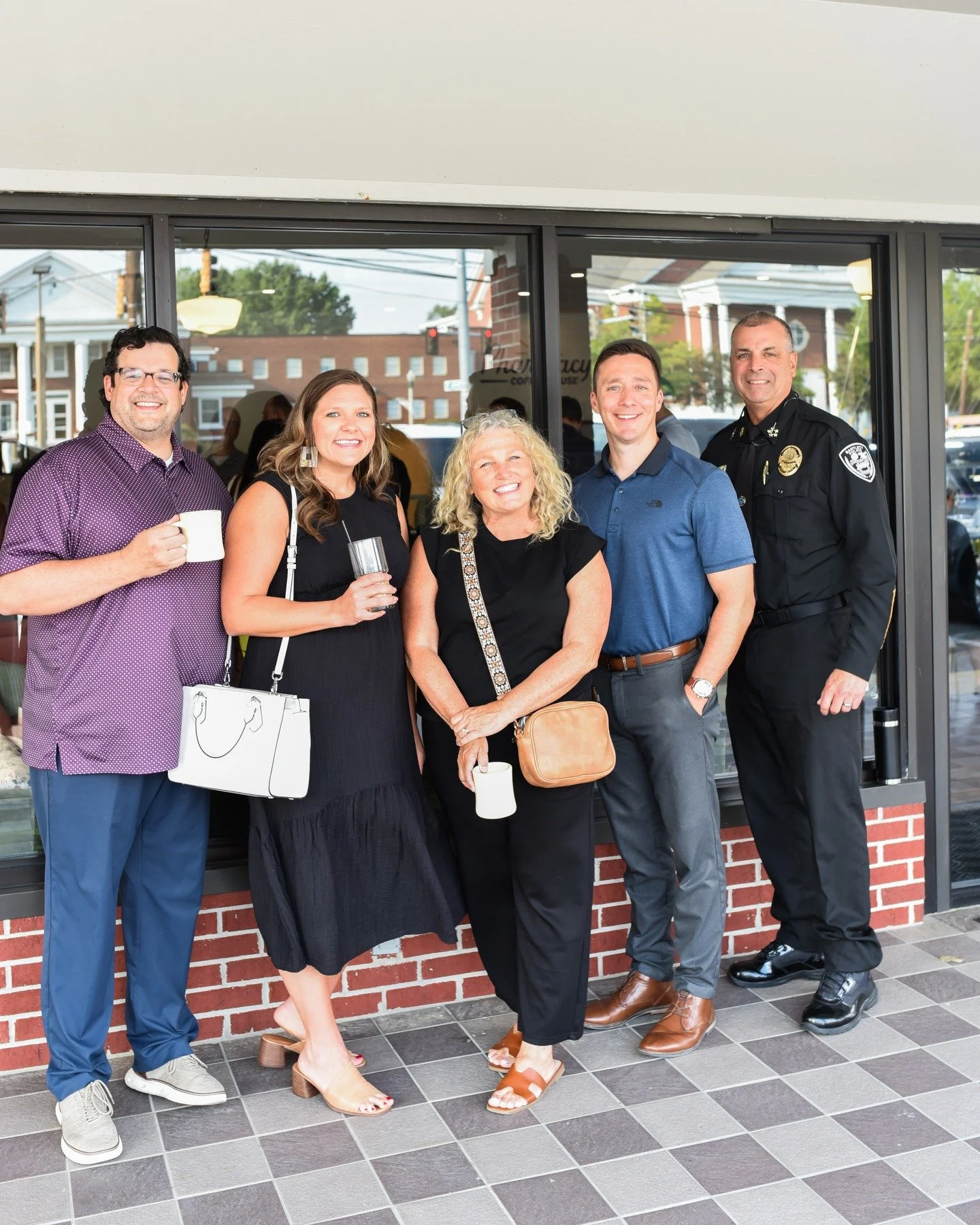 These pics from our September Perk Before Work have us missing y&rsquo;all&rsquo;s faces this morning! ☕

Our sponsor Jan Jones of Groome &amp; Co Realtors and the amazing team at @thepharmacycoffeehouse were amazing hosts &mdash; and thank you to th