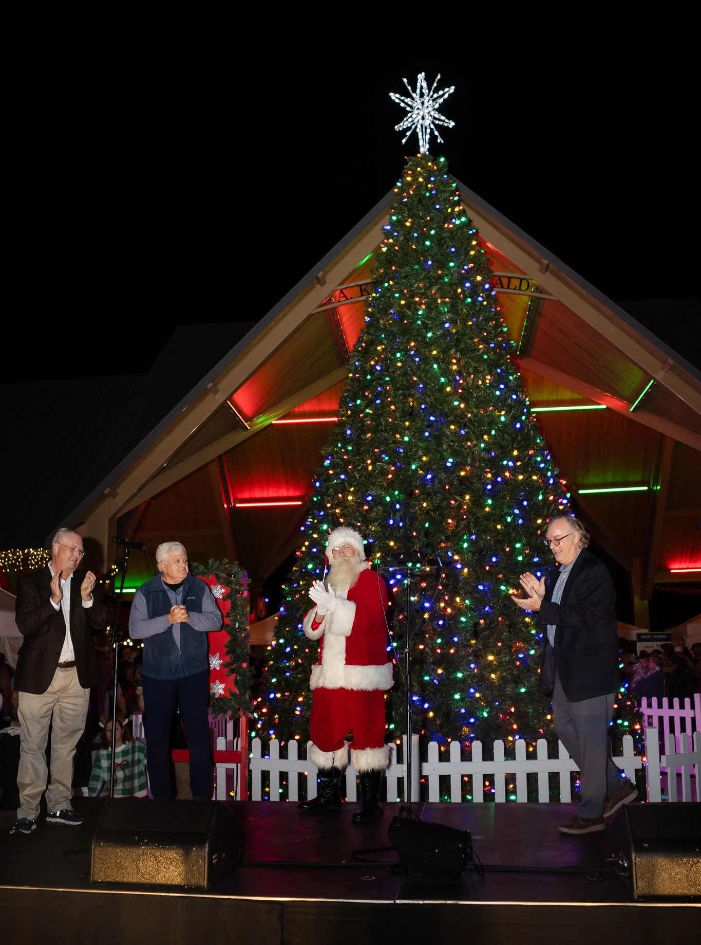 What a fun evening it was! We are so excited to have completed day 1 of Christmas in Bartlett. The Christmas Tree Lighting was a huge success, and we loved seeing Santa come in on a corvette with Mayor Parsons driving! 
We can't wait to see you all f