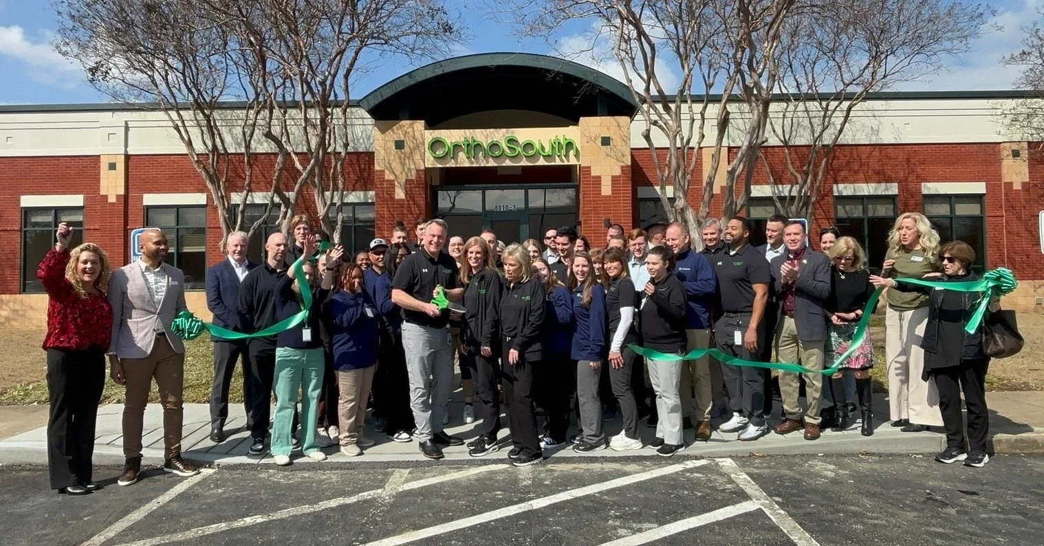 Thank you for all who came out to support the Ribbon Cutting at OrthoSouth.  If you are looking for a physical therapy with new equipment and a great location, head over to OrthSouth Physical Therapy!
