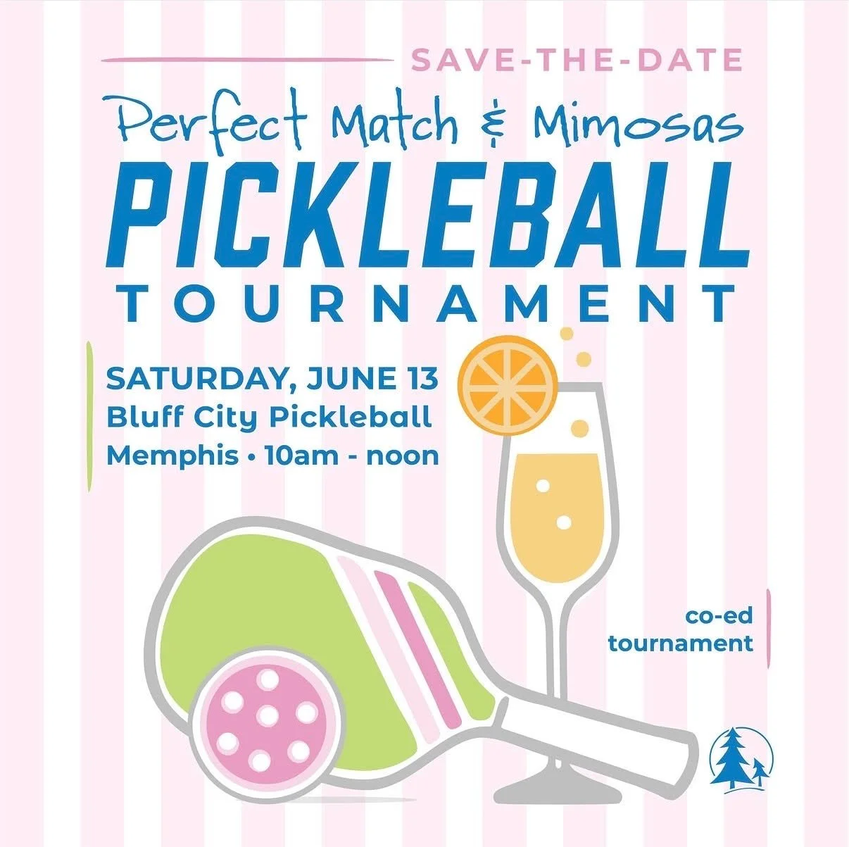 Bring your "A" game for a co-ed pickleball tournament benefiting families supported by the Forrest Spence Fund. 
 
📍 Bluff City Pickleball 
📅 Saturday, June 13th | 10:00 am - noon 
💲 150/team | $75/individual 
 
Sponsorships are also ava
