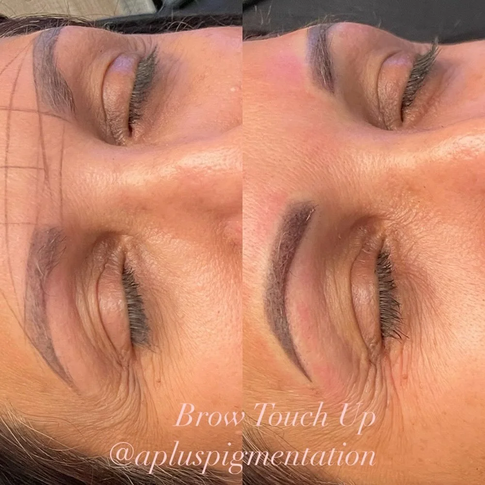 🌼Springs vibes only&hellip; time to touch up those faded brows. What brow style are you rocking this spring? 

Treatment- Powder brow touch up
Duration: 2 hrs
Pain level (1-10 scale) - 3
Healing period: 2 weeks
Retention: 1 - 1.5 years before touch 