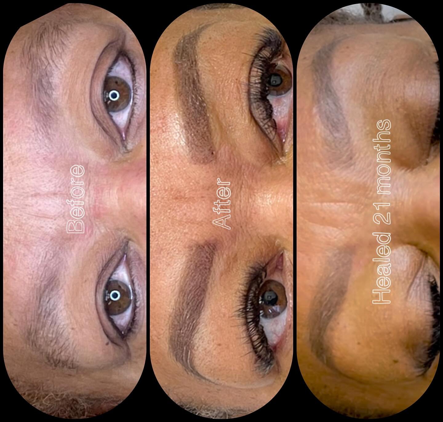It&rsquo;s not about the look of freshly done brows&hellip; it&rsquo;s all about retention. Brows will appear slightly less defined or vibrant compared to day of initial service over time. The fading usually results in a softer or more natural look. 